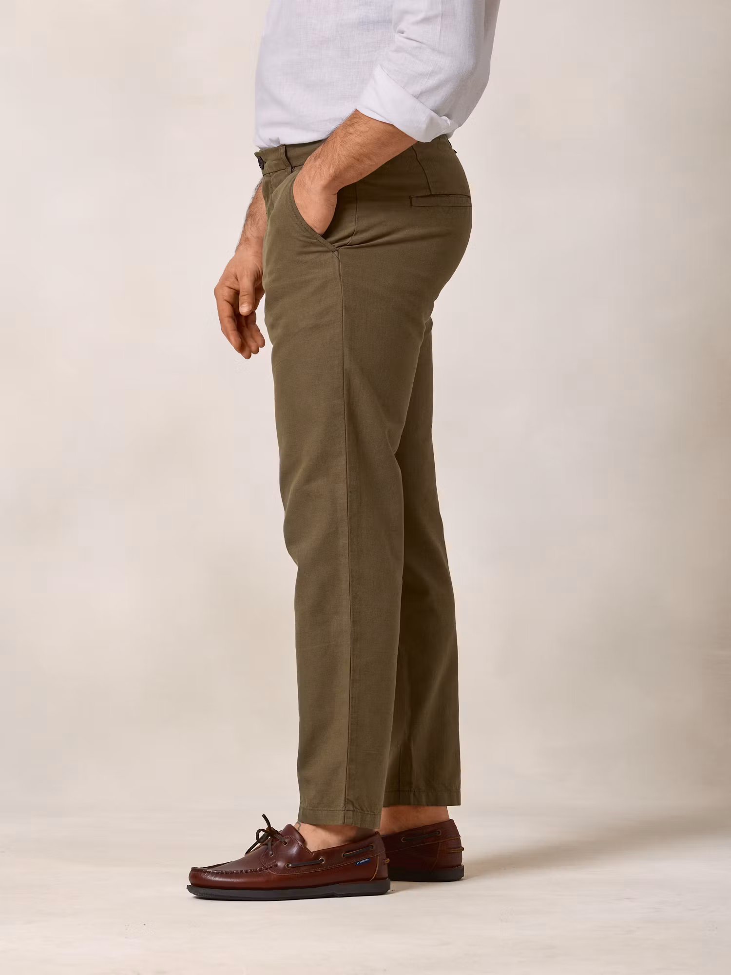 Linen Trousers | Hunter Green