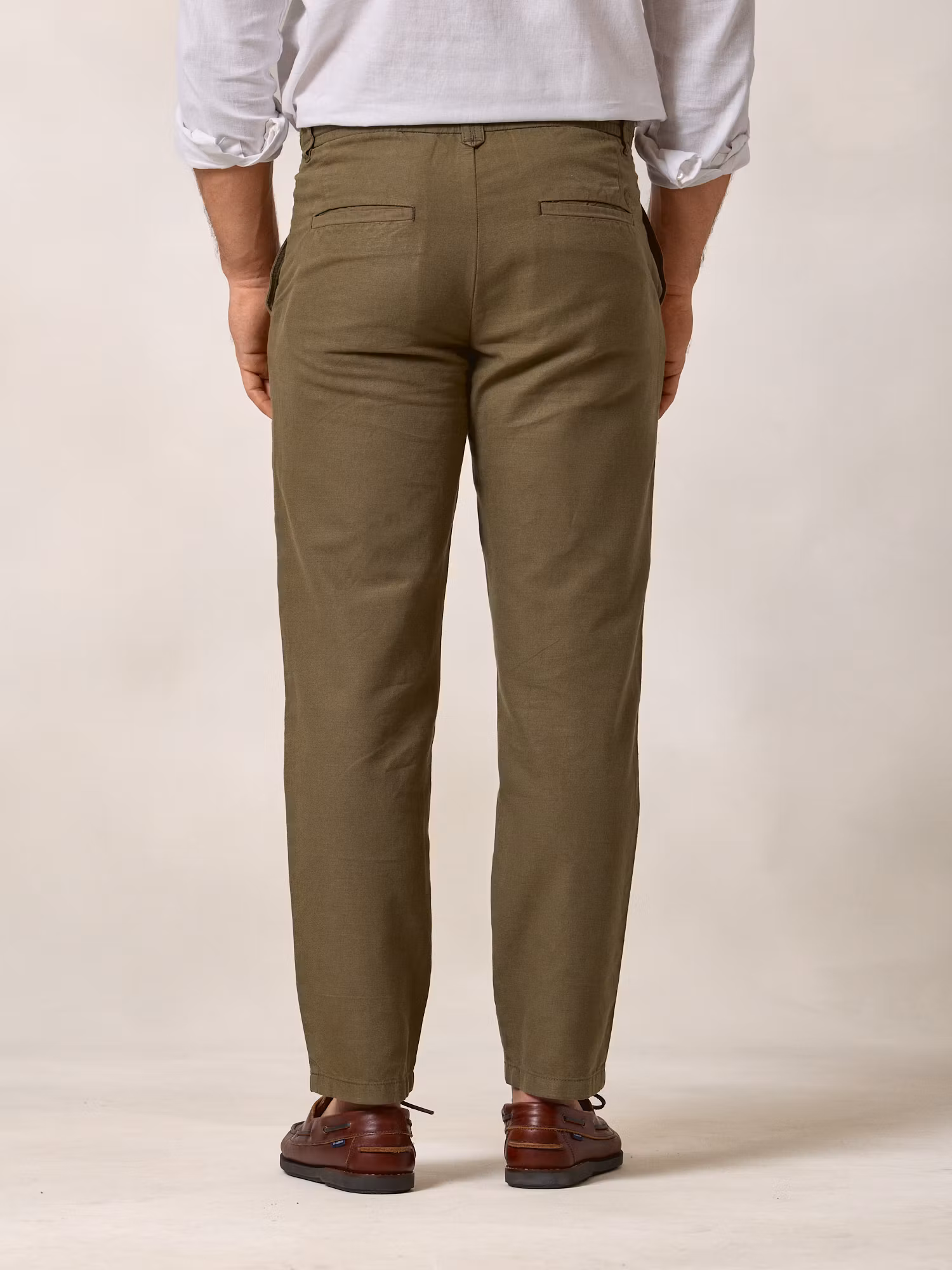 Linen Trousers | Hunter Green