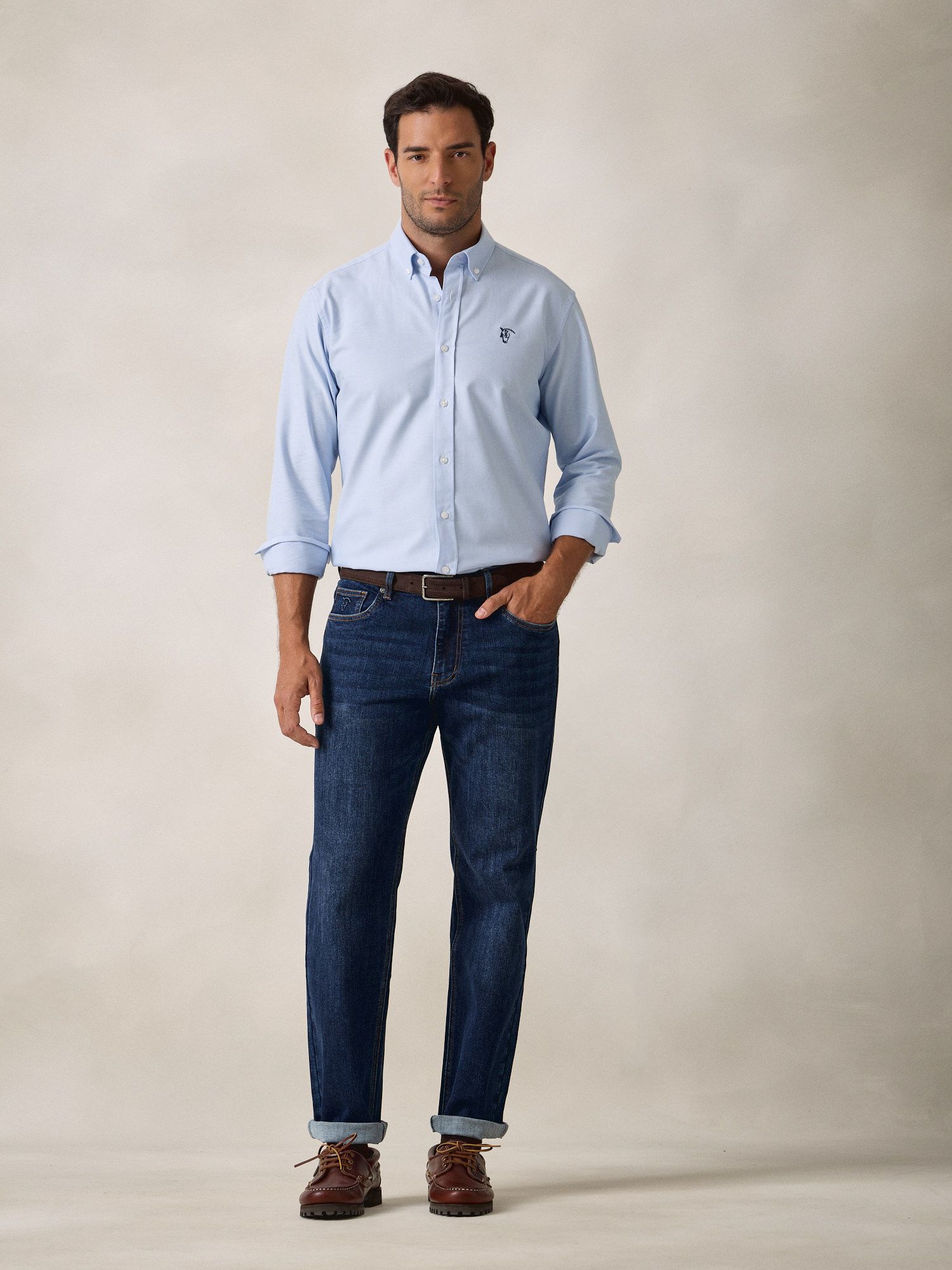 Camisa Oxford | Celeste