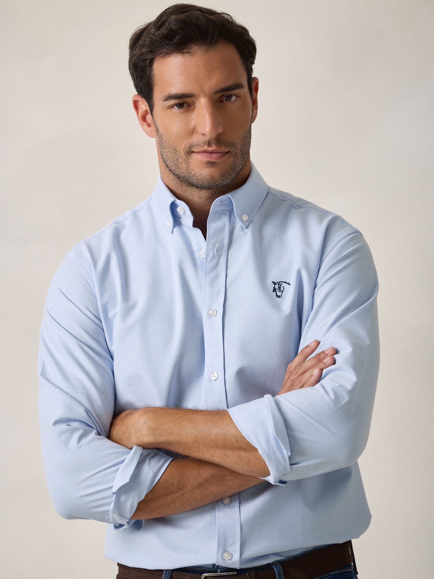 Camisa Oxford | Celeste
