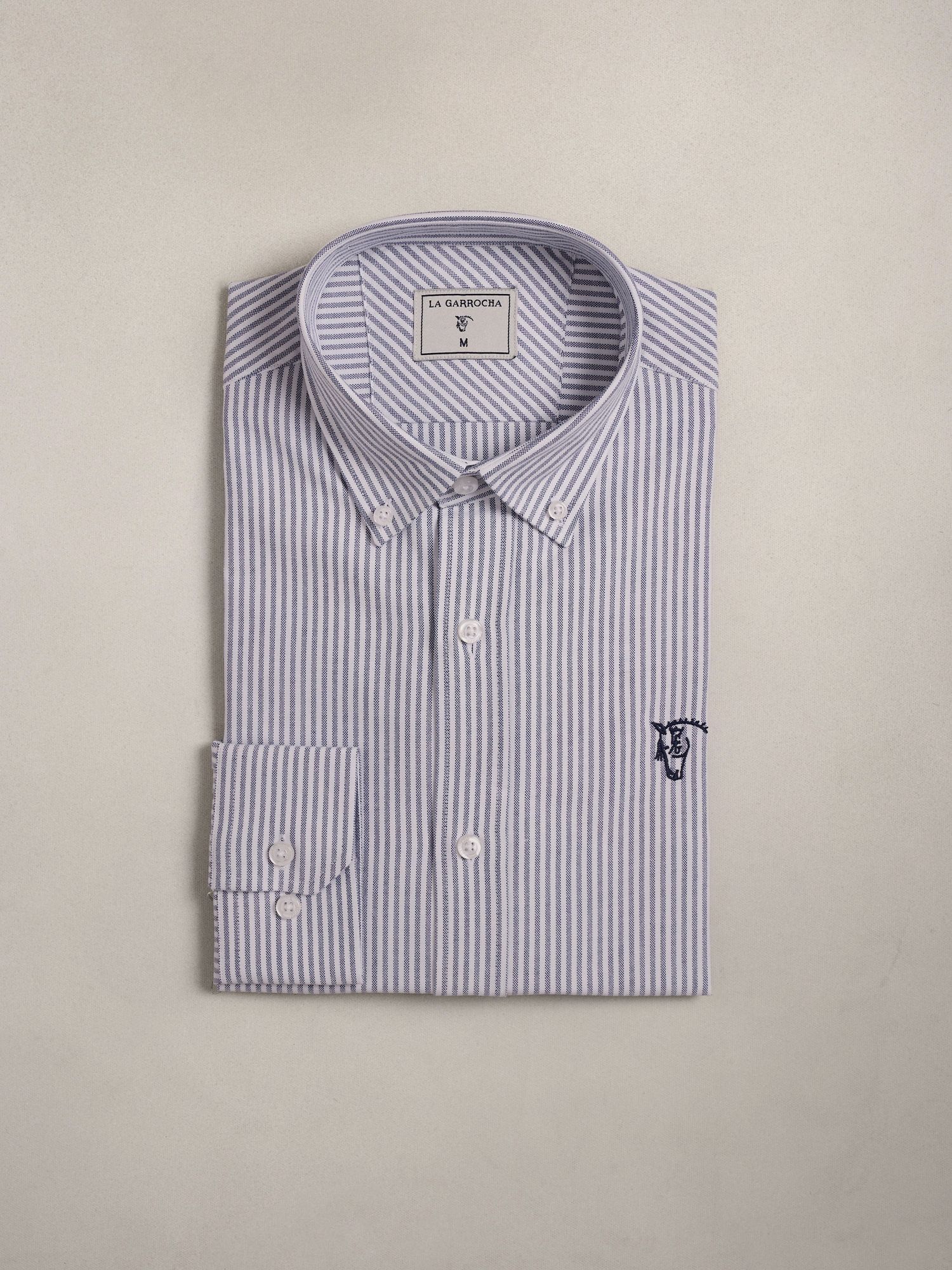 Camisa Oxford Listrada | Marino