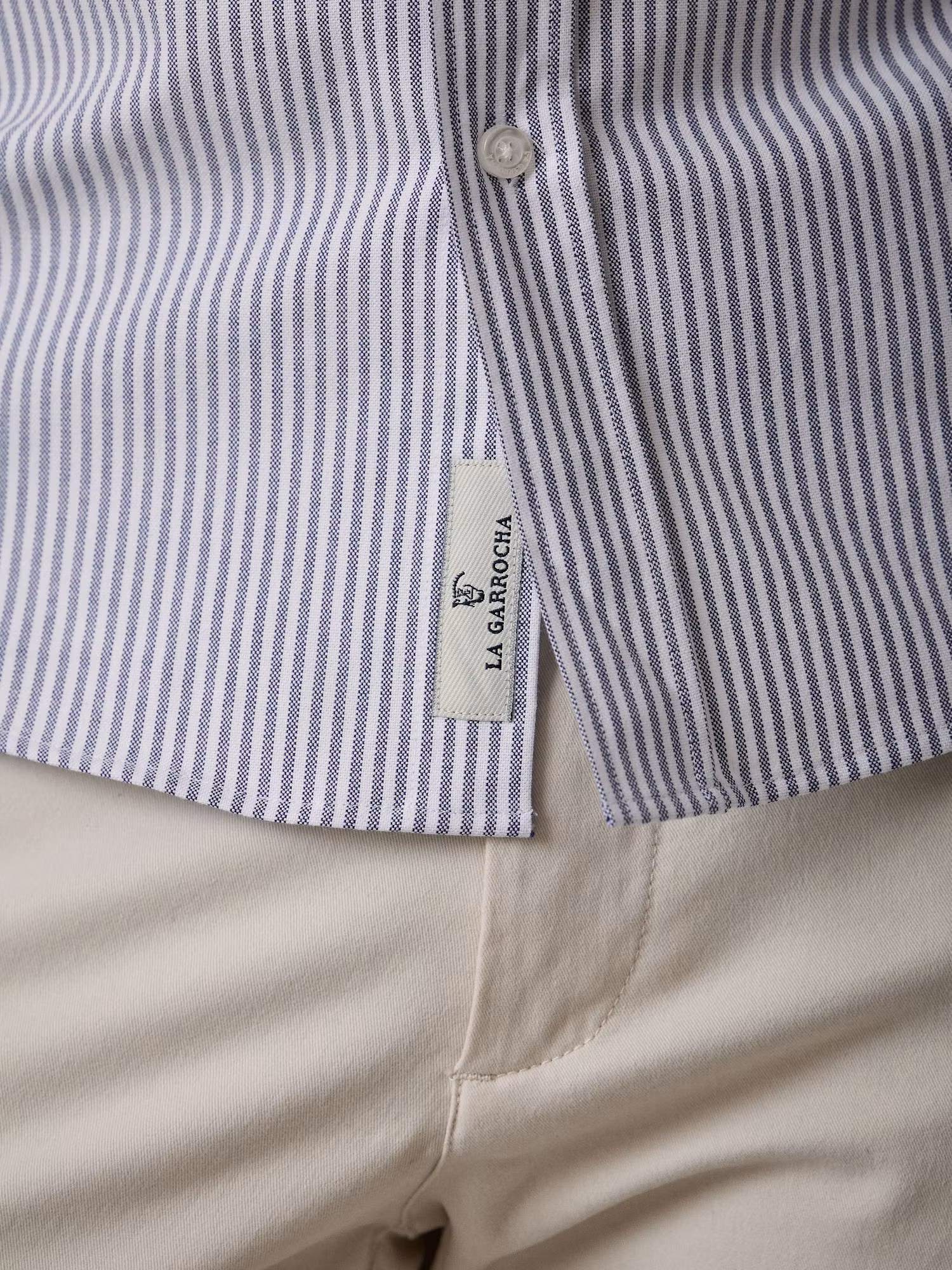 Camisa Oxford Listrada | Marino