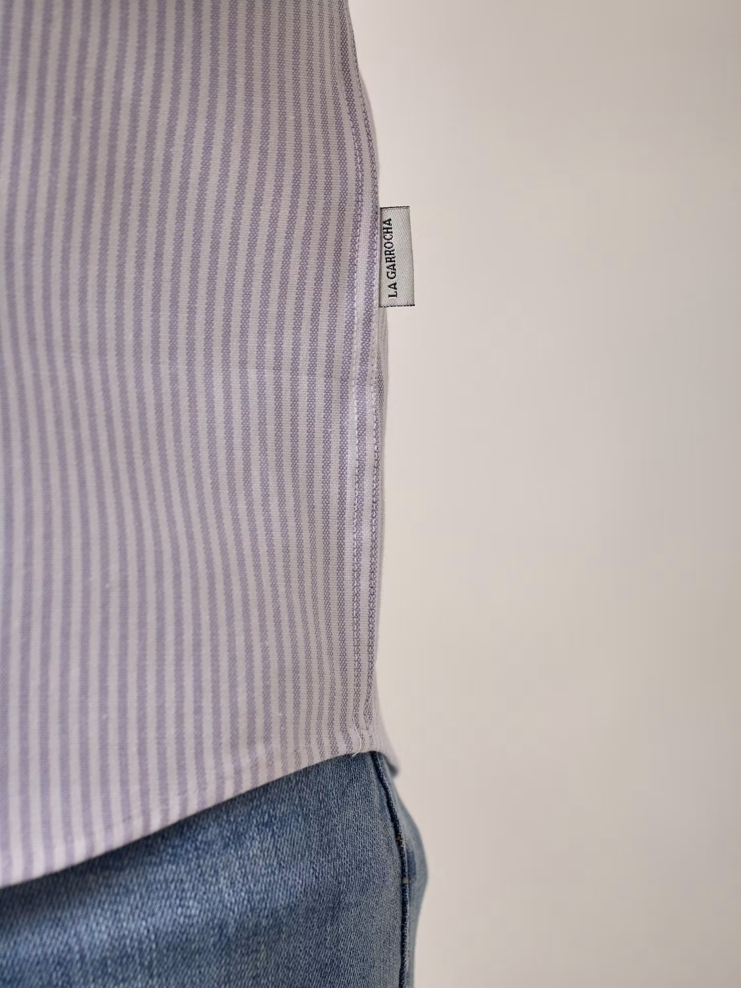Camisa Oxford Listrada | Malva