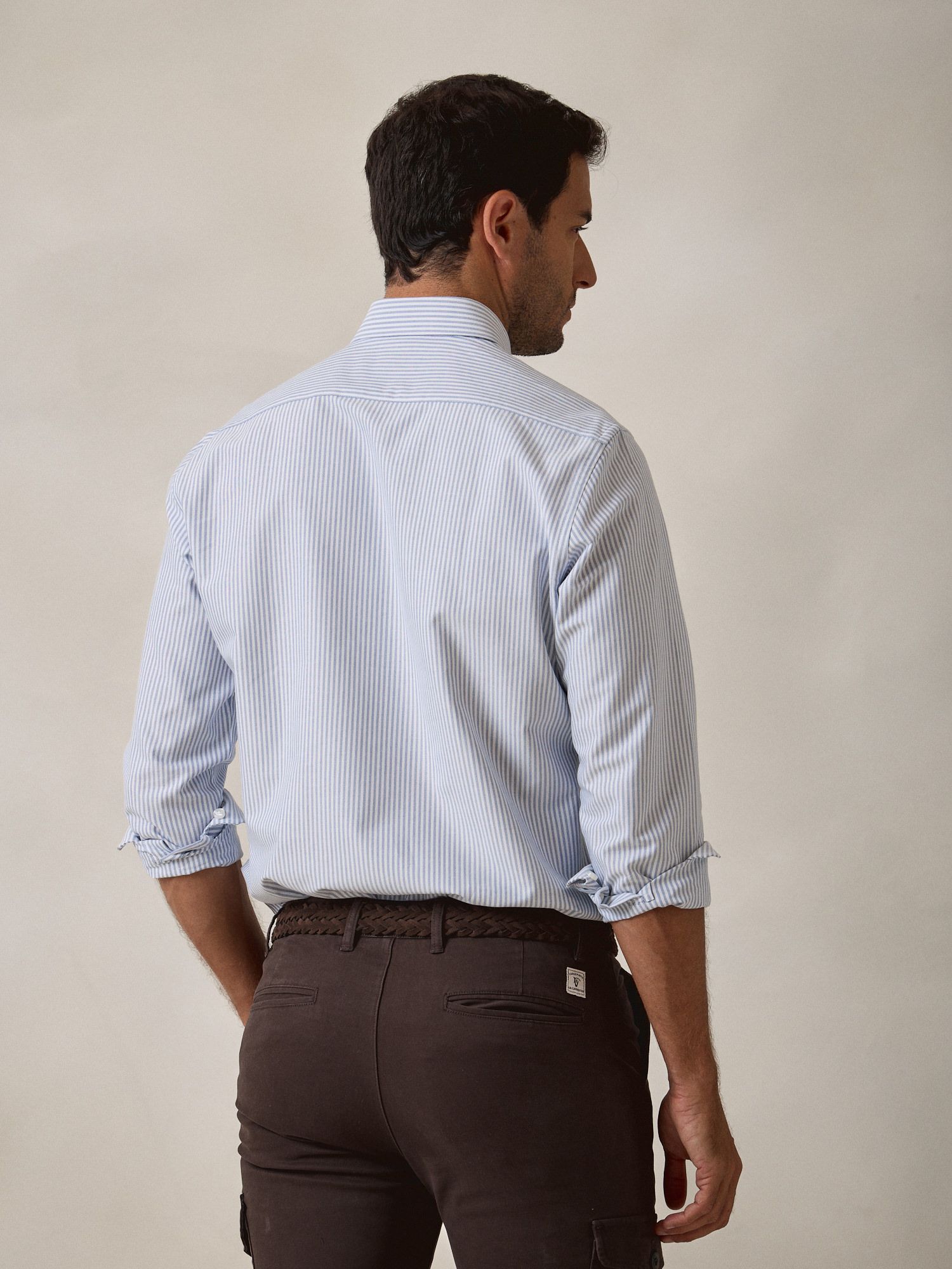 Camisa Oxford Listrada | Cobalto