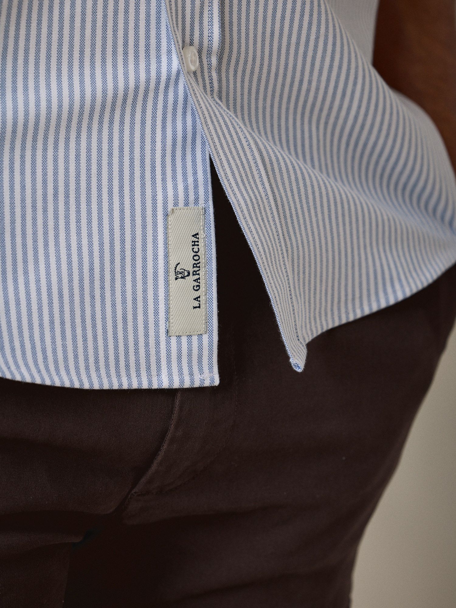 Camisa Oxford Listrada | Cobalto