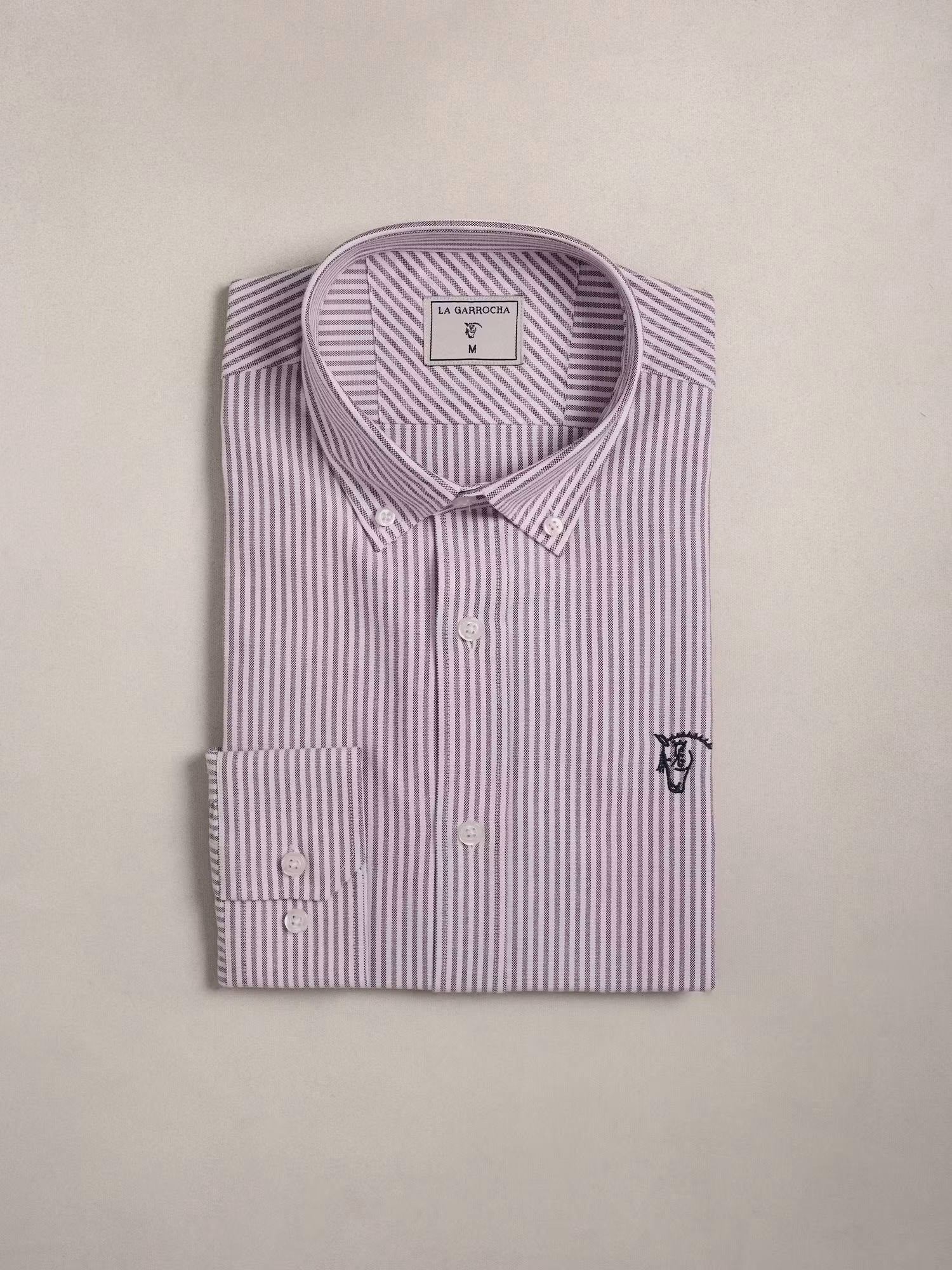 Camisa Oxford Listrada | Vinho