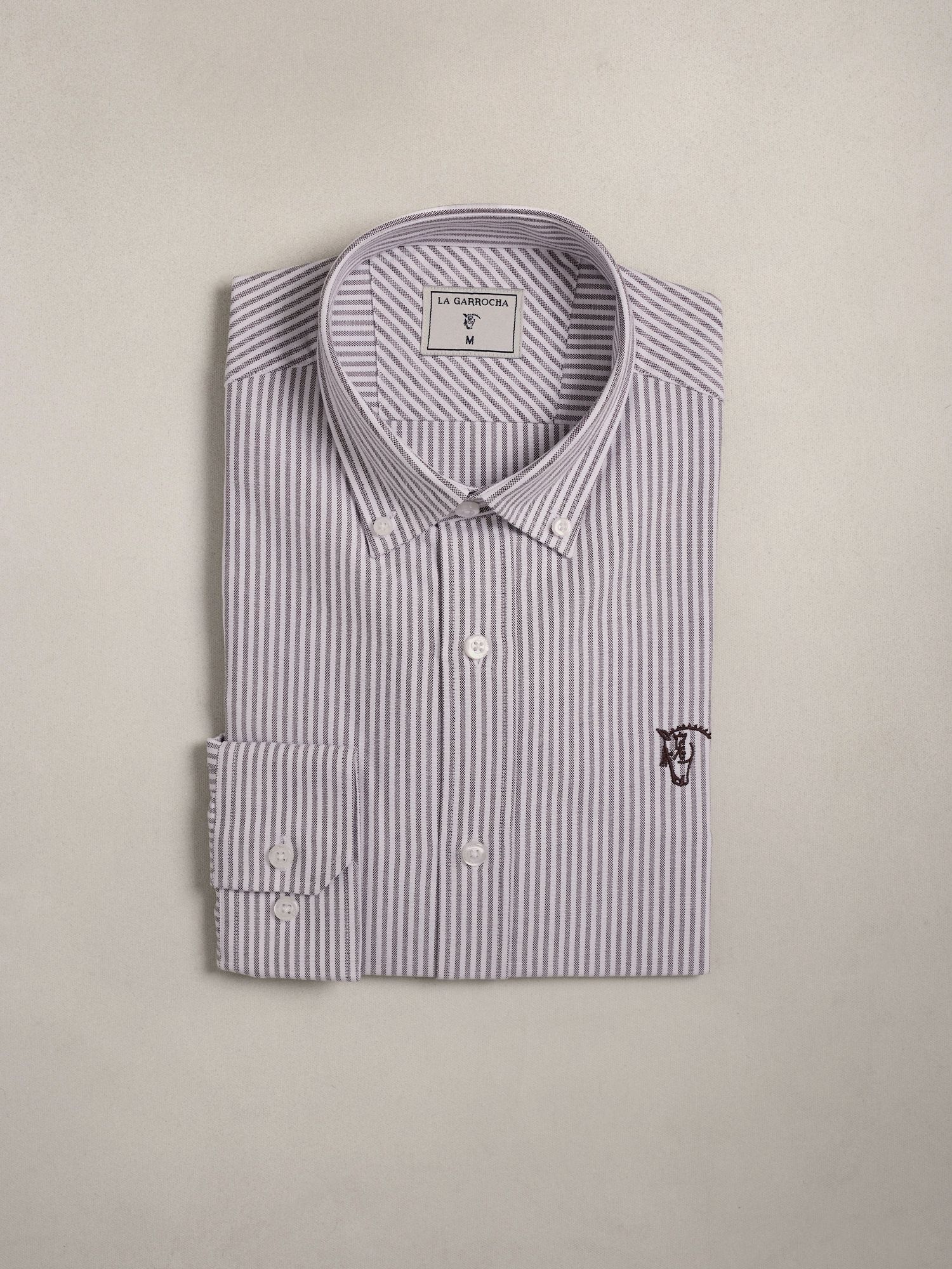Camisa Oxford Listrada | Moka