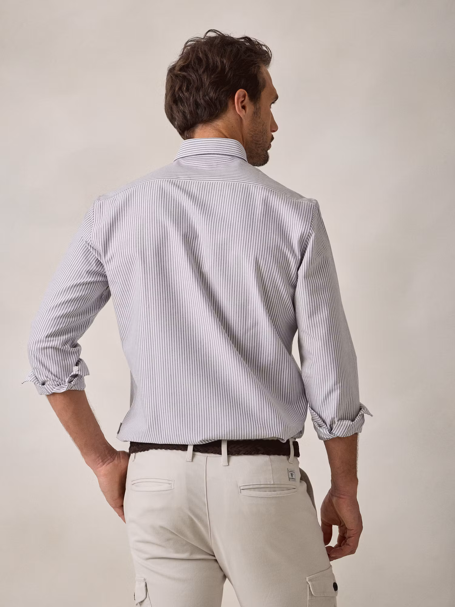 Camisa Oxford Listrada | Moka