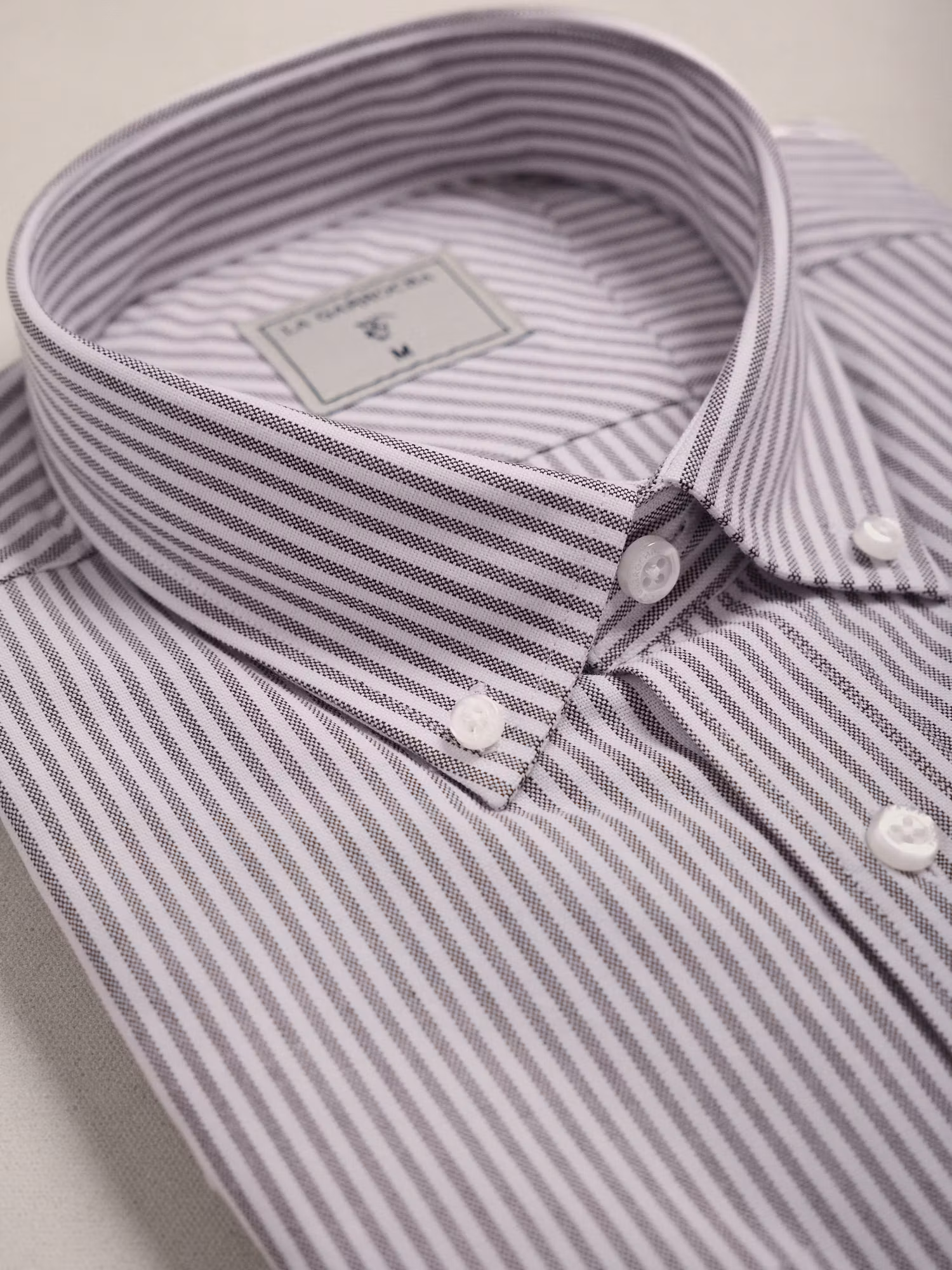 Camisa Oxford Listrada | Moka