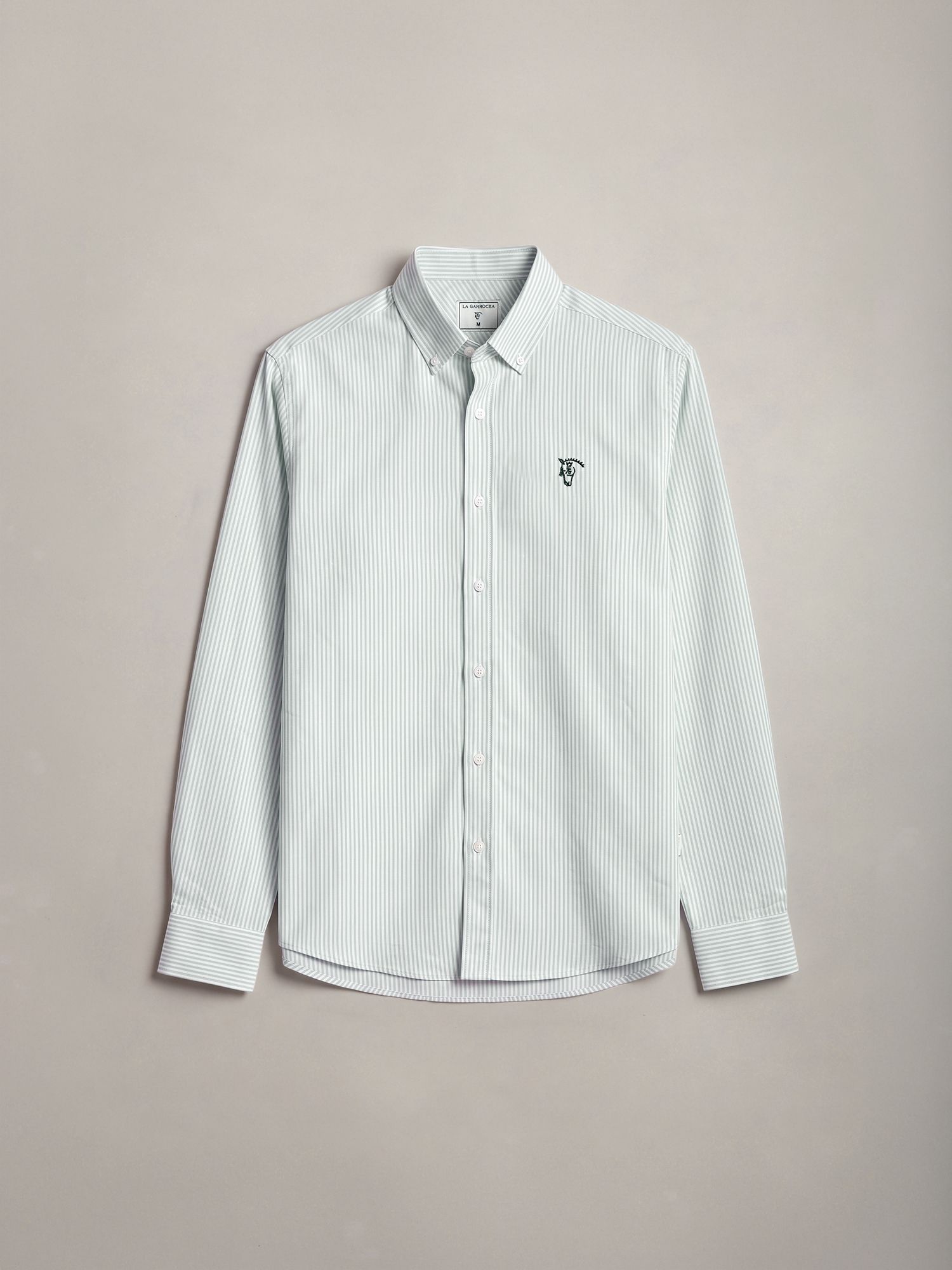 Camisa Oxford Listrada | Verde Light