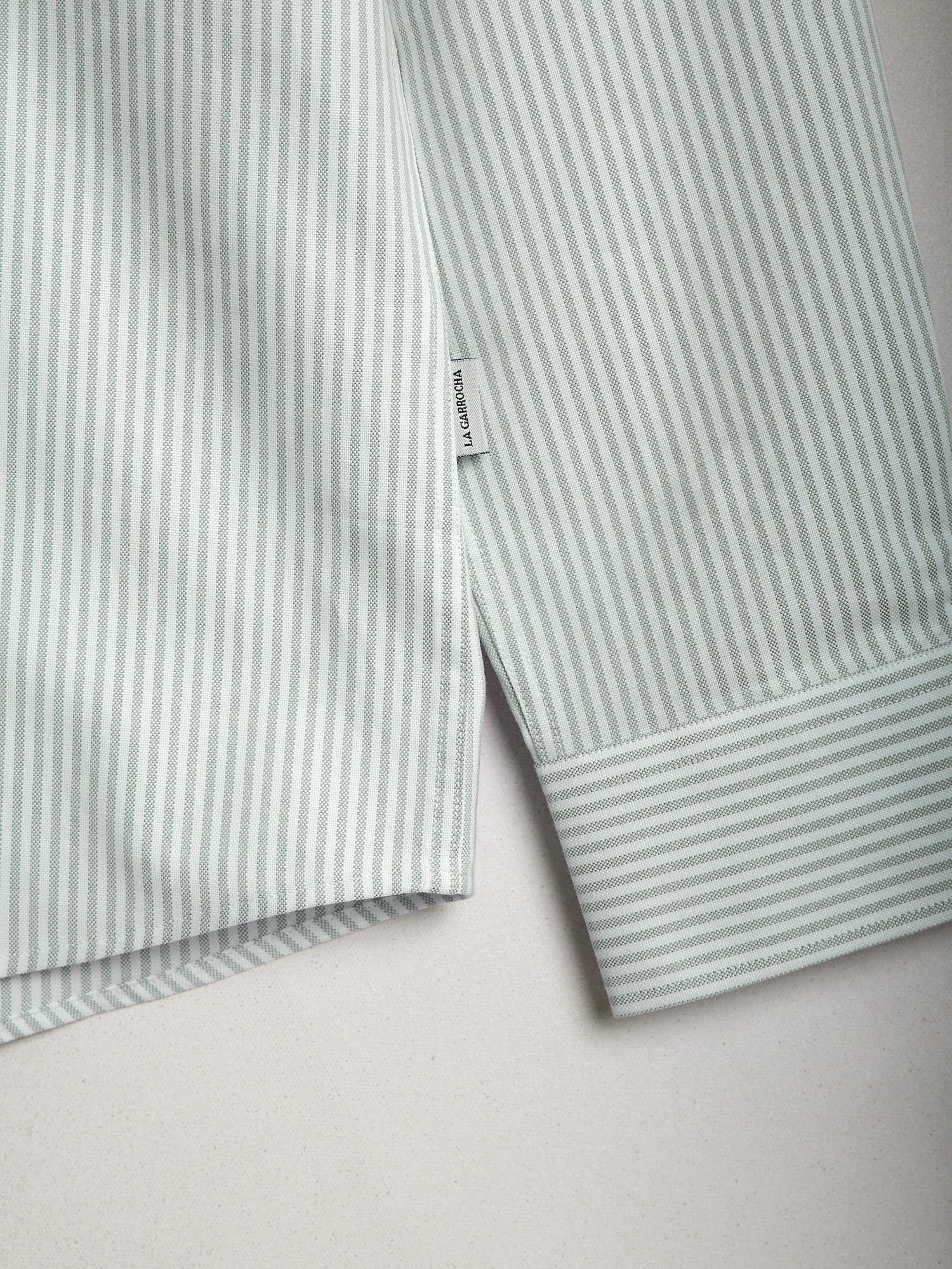 Camisa Oxford Listrada | Verde Light