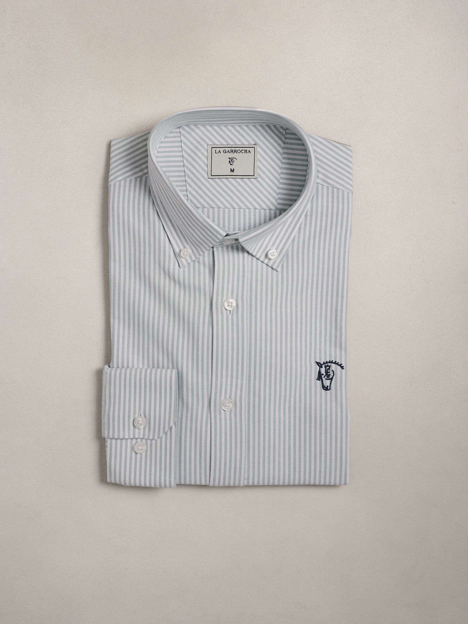 Camisa Oxford Listrada | Verde Light