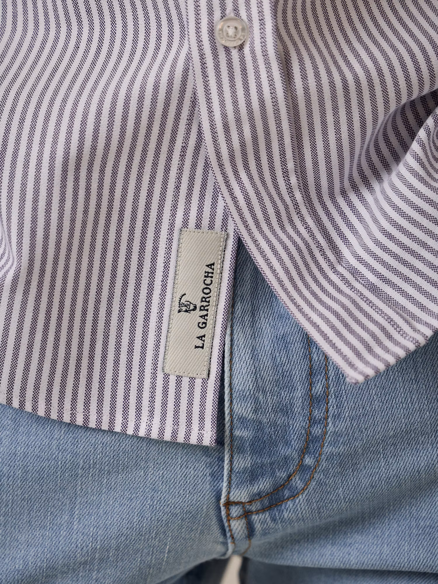 Camisa Oxford Listrada | Amora