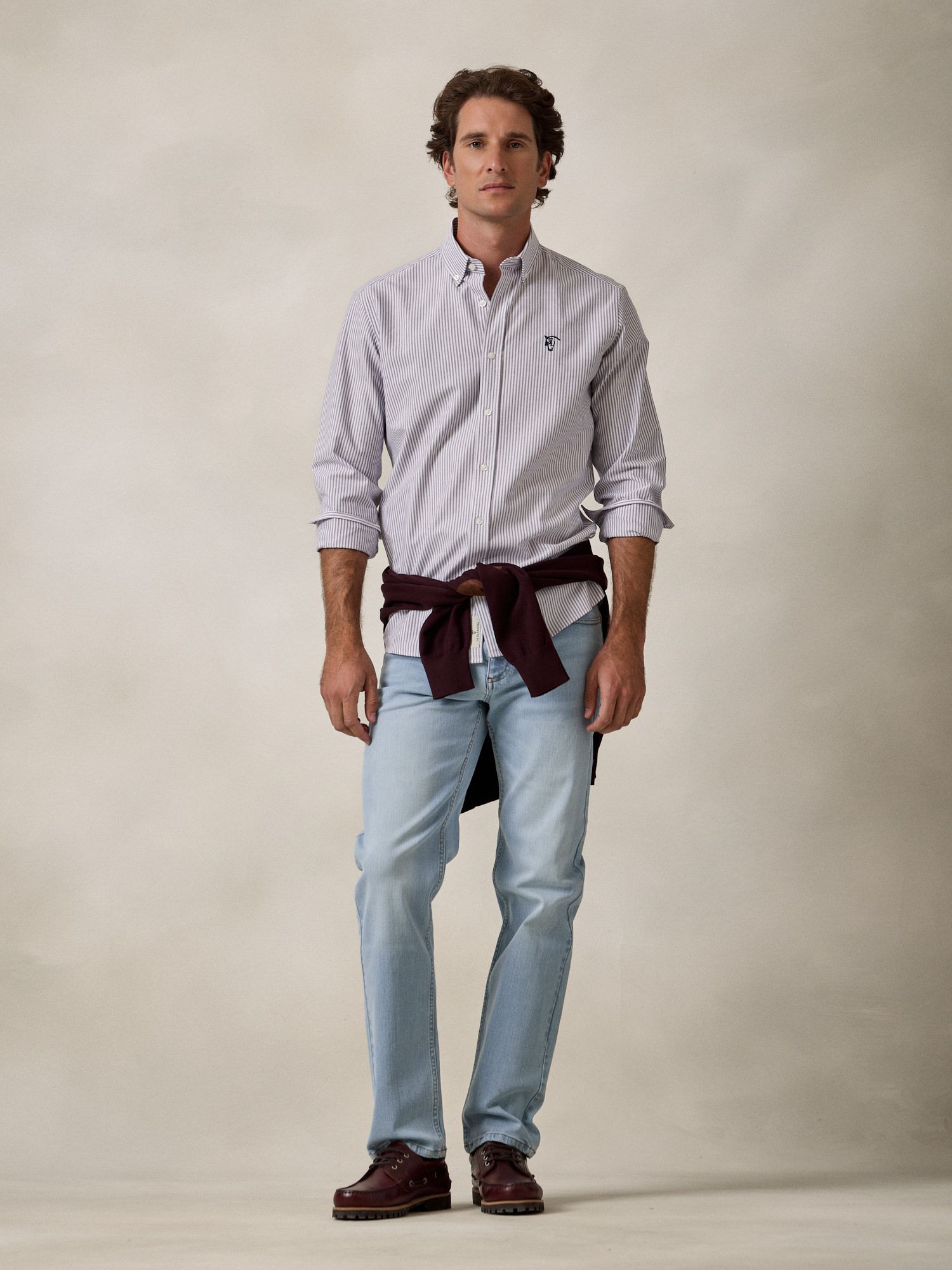 Camisa Oxford Listrada | Amora