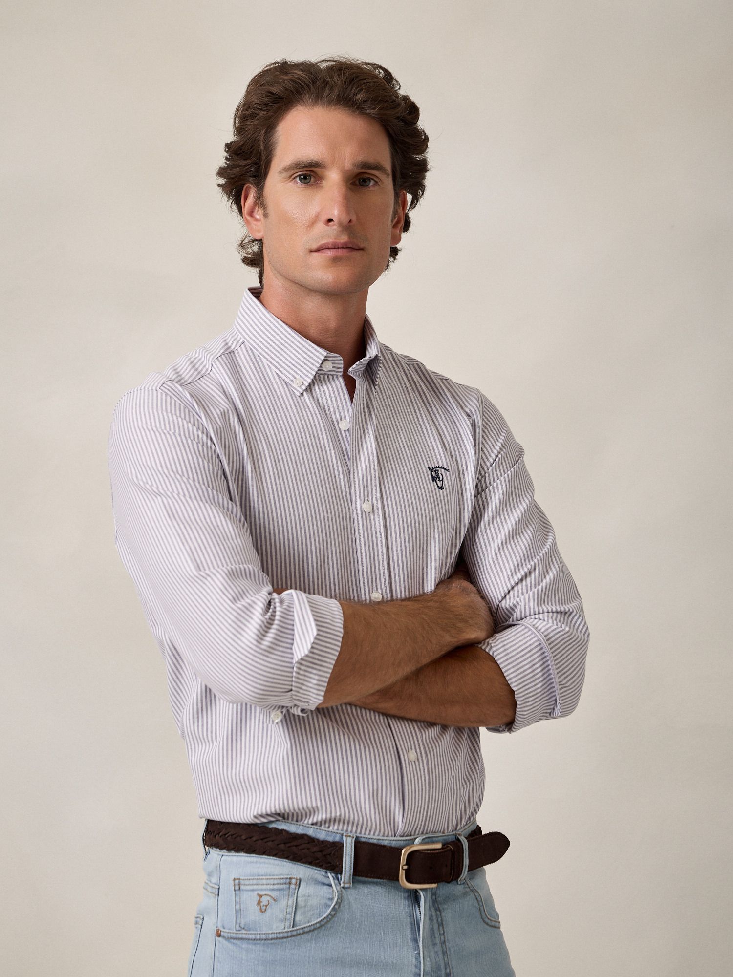 Camisa Oxford Listrada | Amora