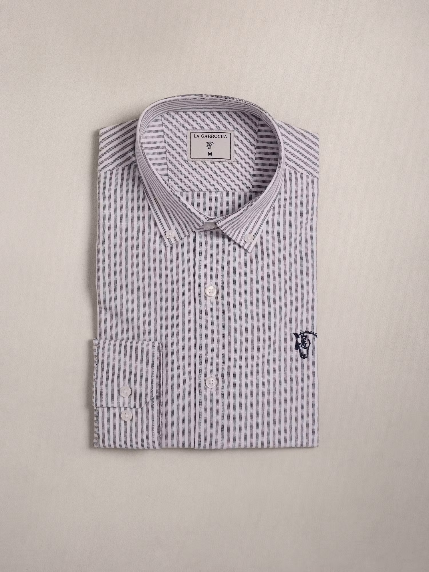 Chemise Oxford à rayures multicolores | Moka 