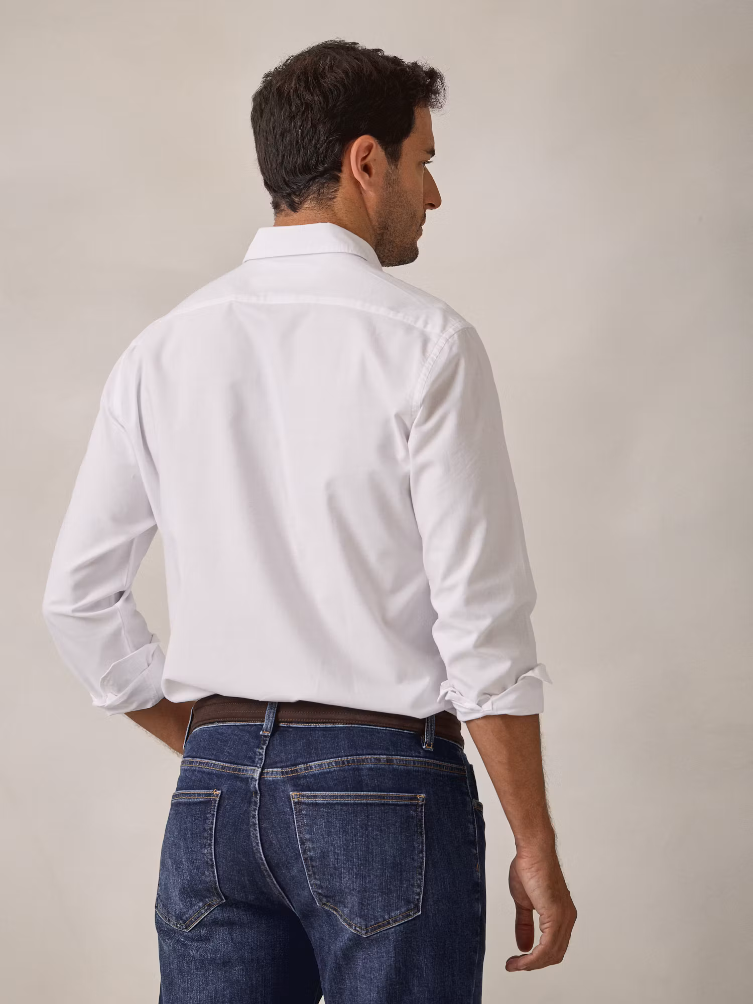 Camisa Garment Dyed | Blanco