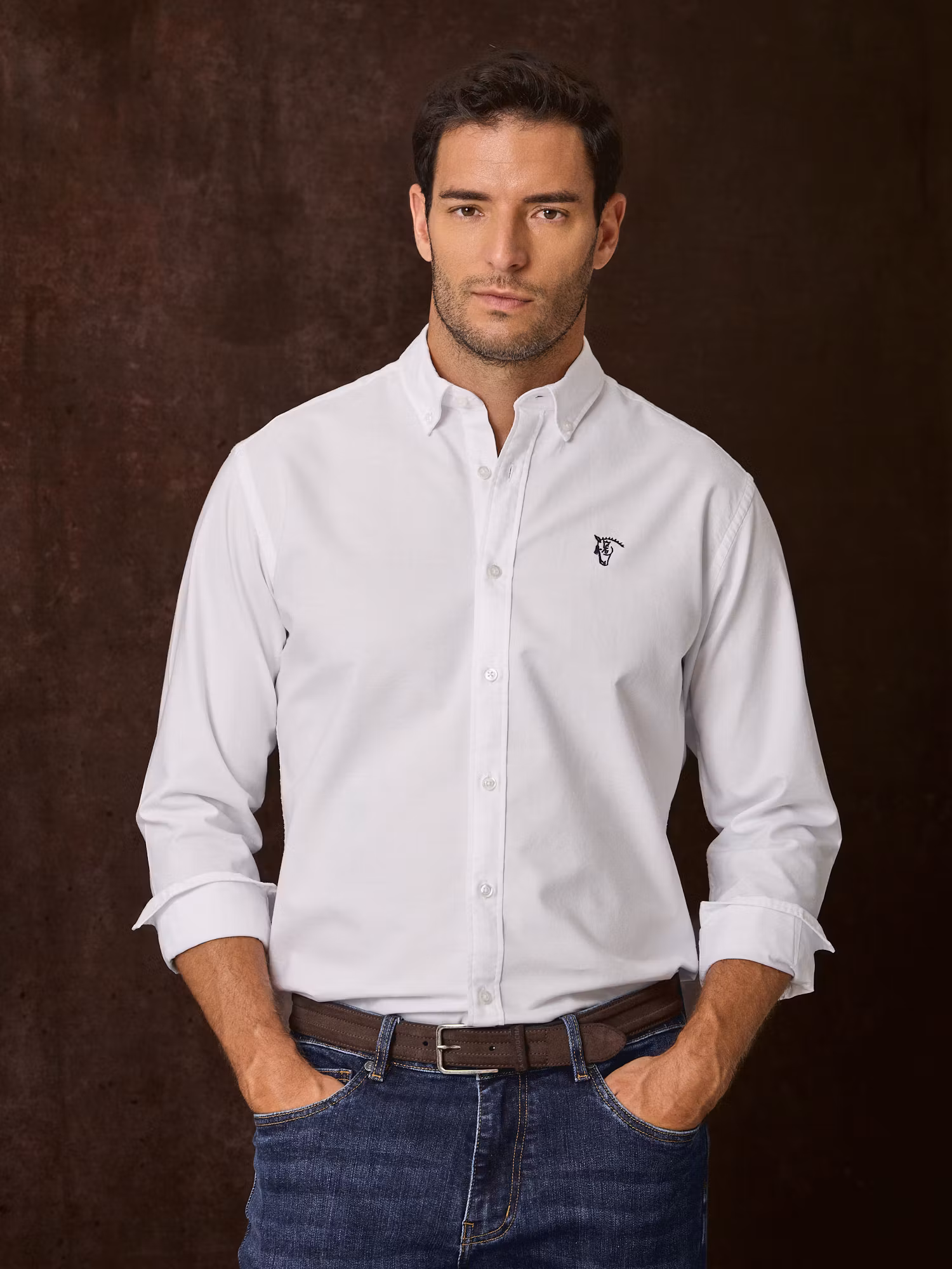 Camisa Garment Dyed | Blanco