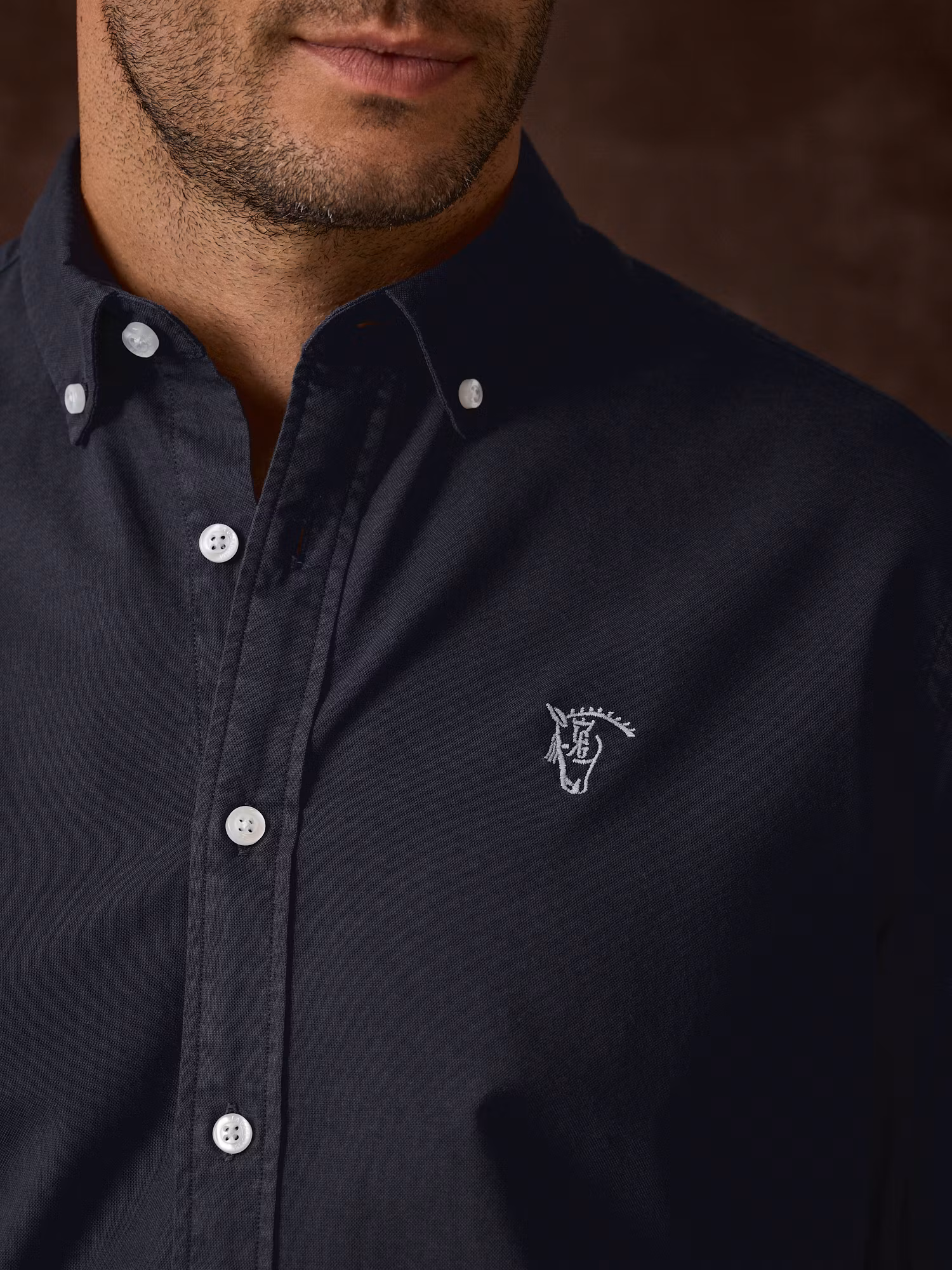 Camisa Garment Dyed | Marino