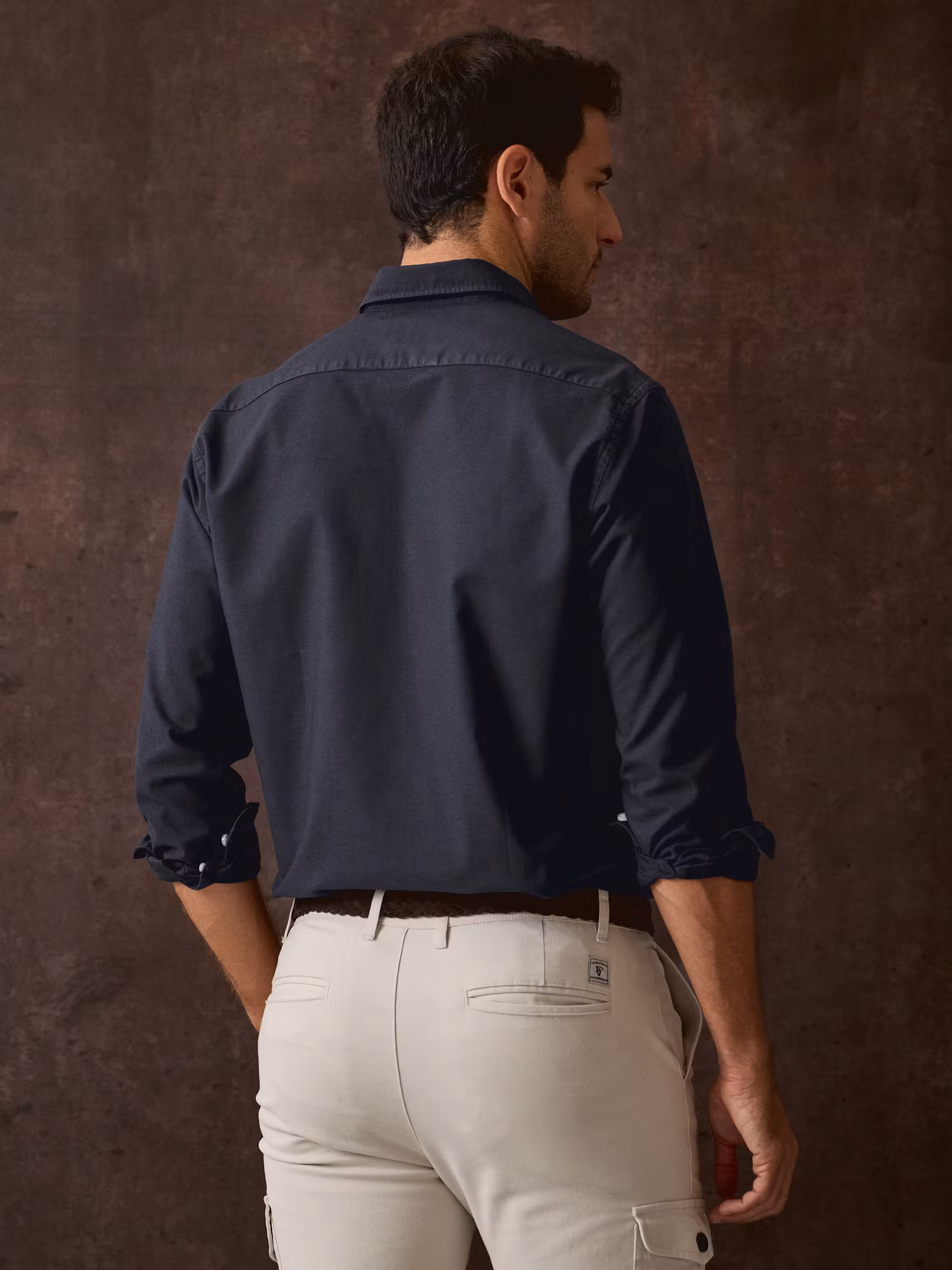 Camisa Garment Dyed | Marino