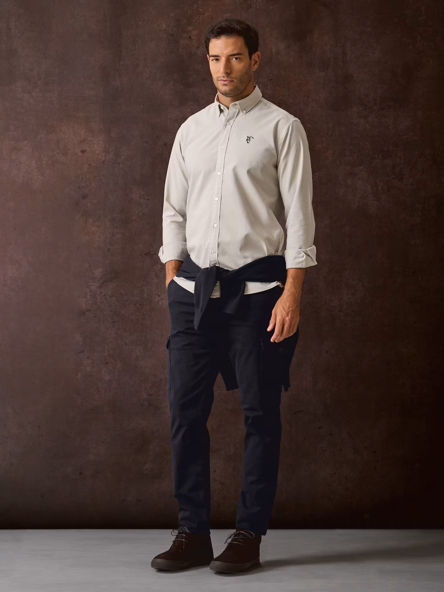 Camisa Garment Dyed | Pedra