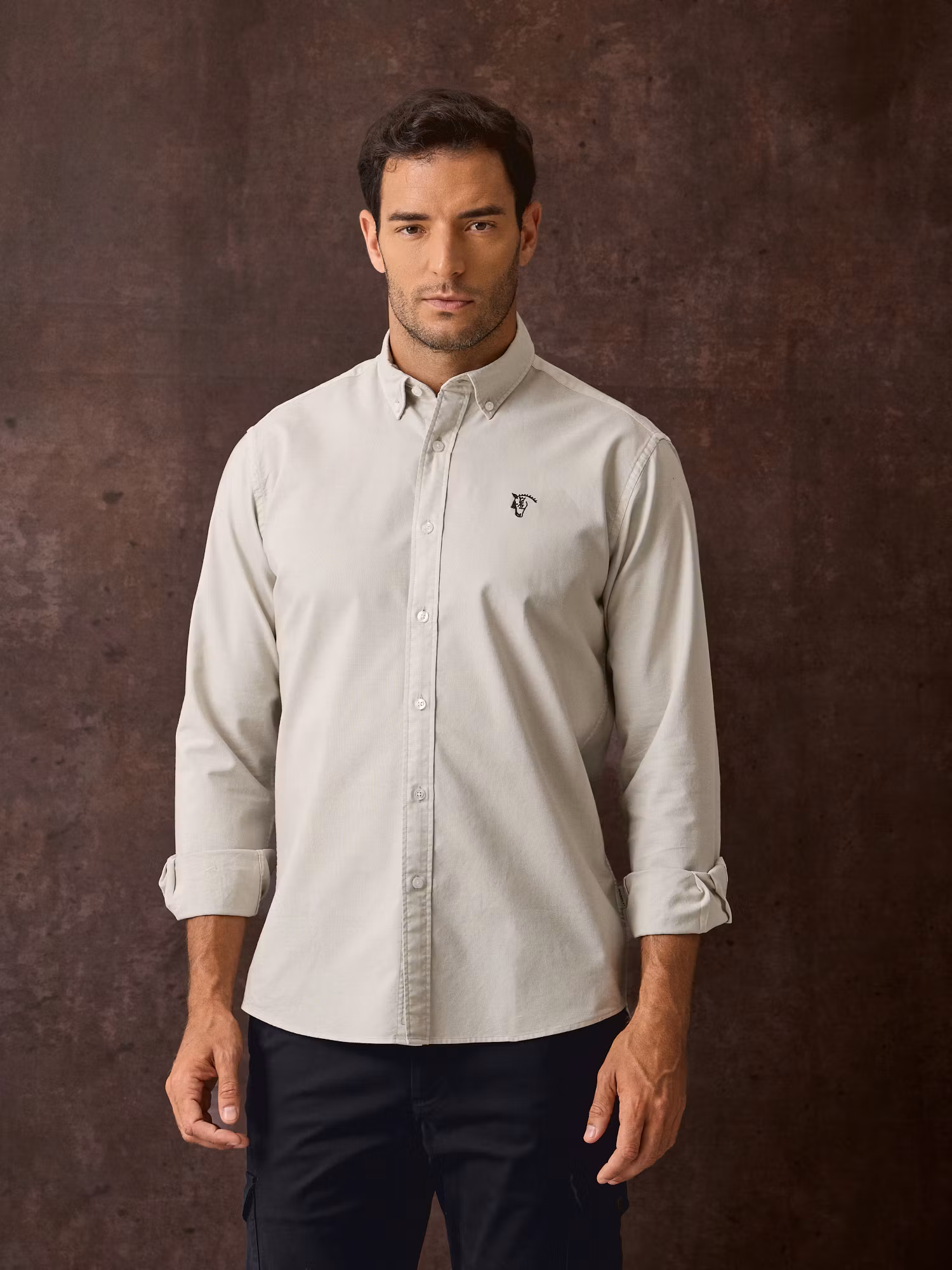Camisa Garment Dyed | Pedra