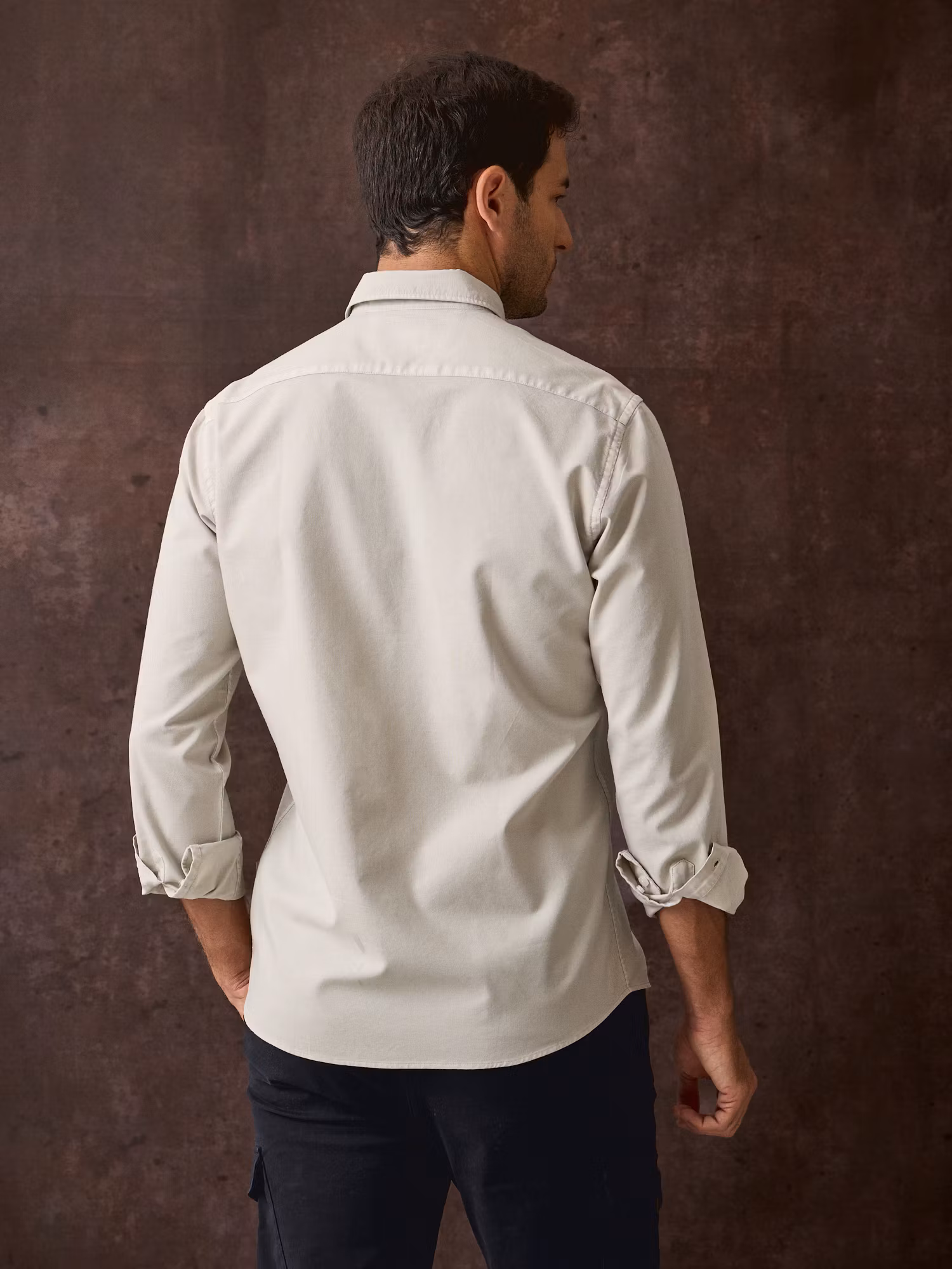 Camisa Garment Dyed | Pedra
