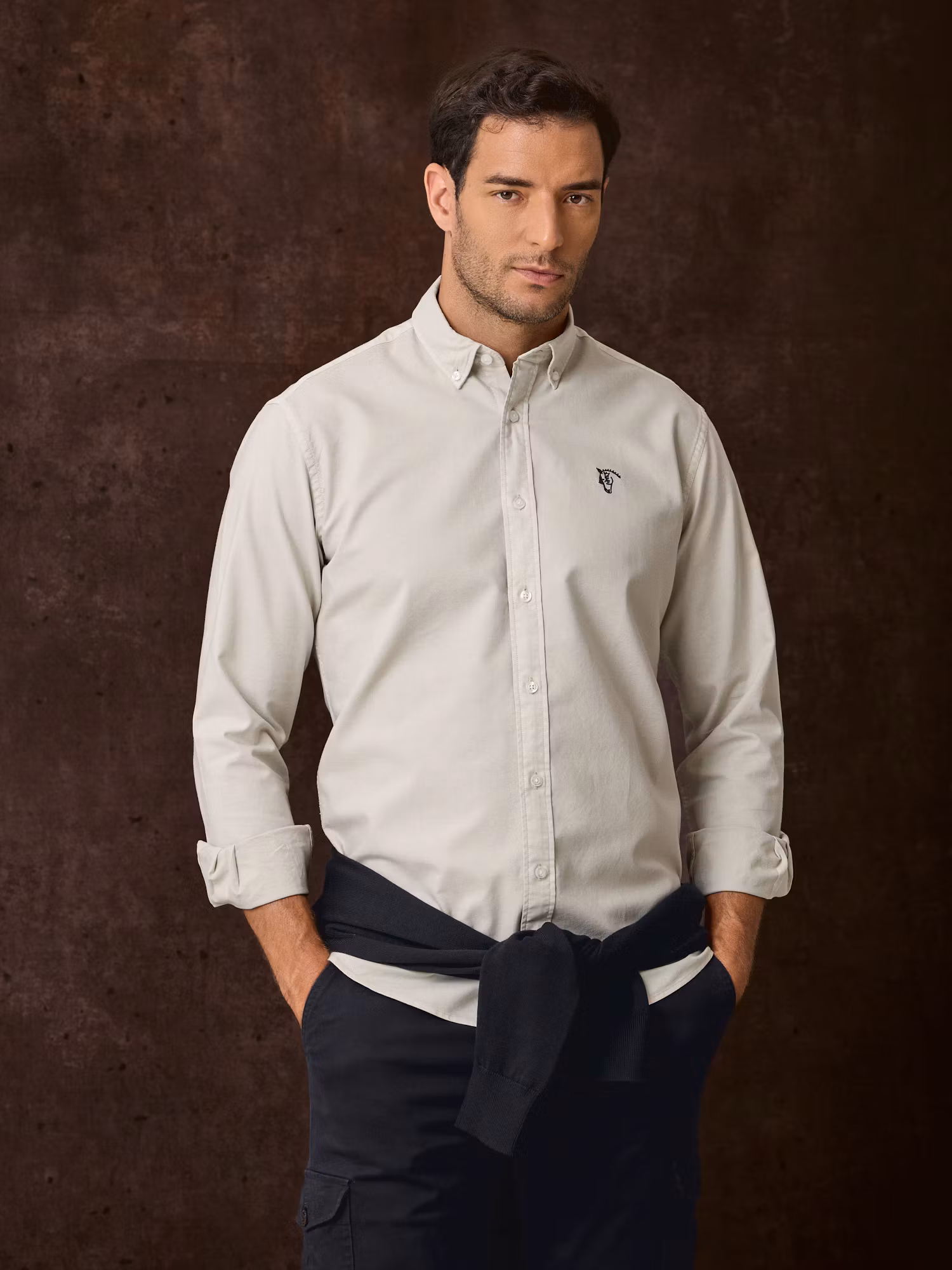Camisa Garment Dyed | Piedra