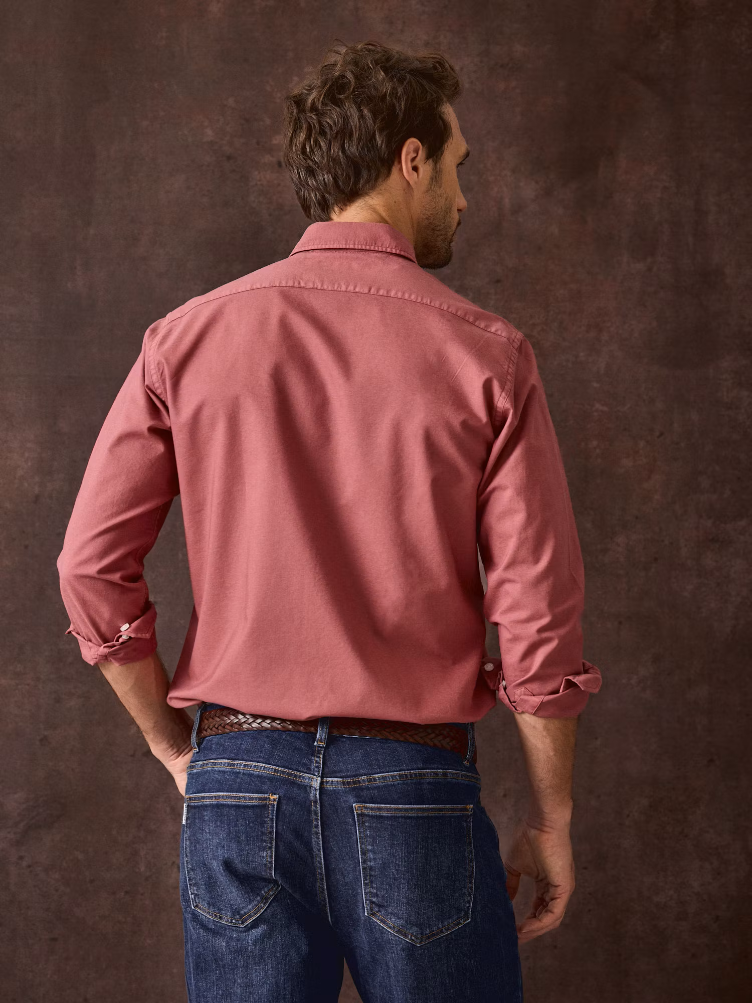 Camisa Garment Dyed | Carmesí