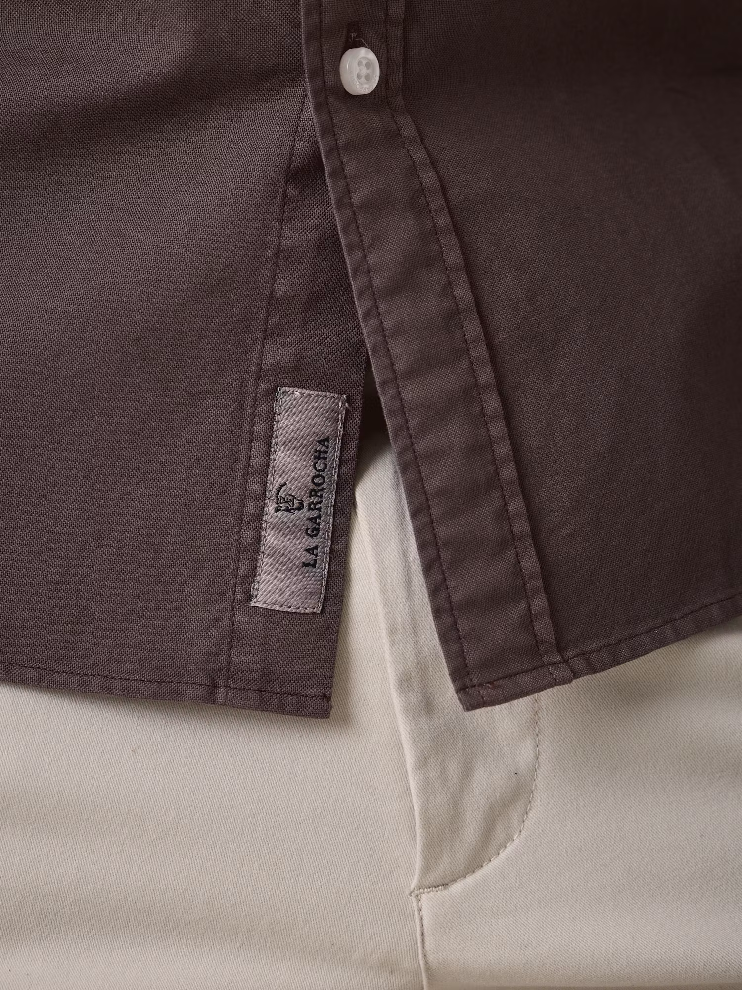 Camisa Garment Dyed | Moka