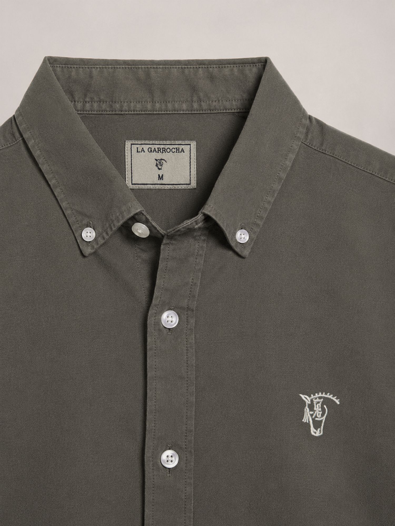 Camisa Garment Dyed | Verde Oliva