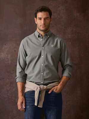 Camisa Garment Dyed | Oliva