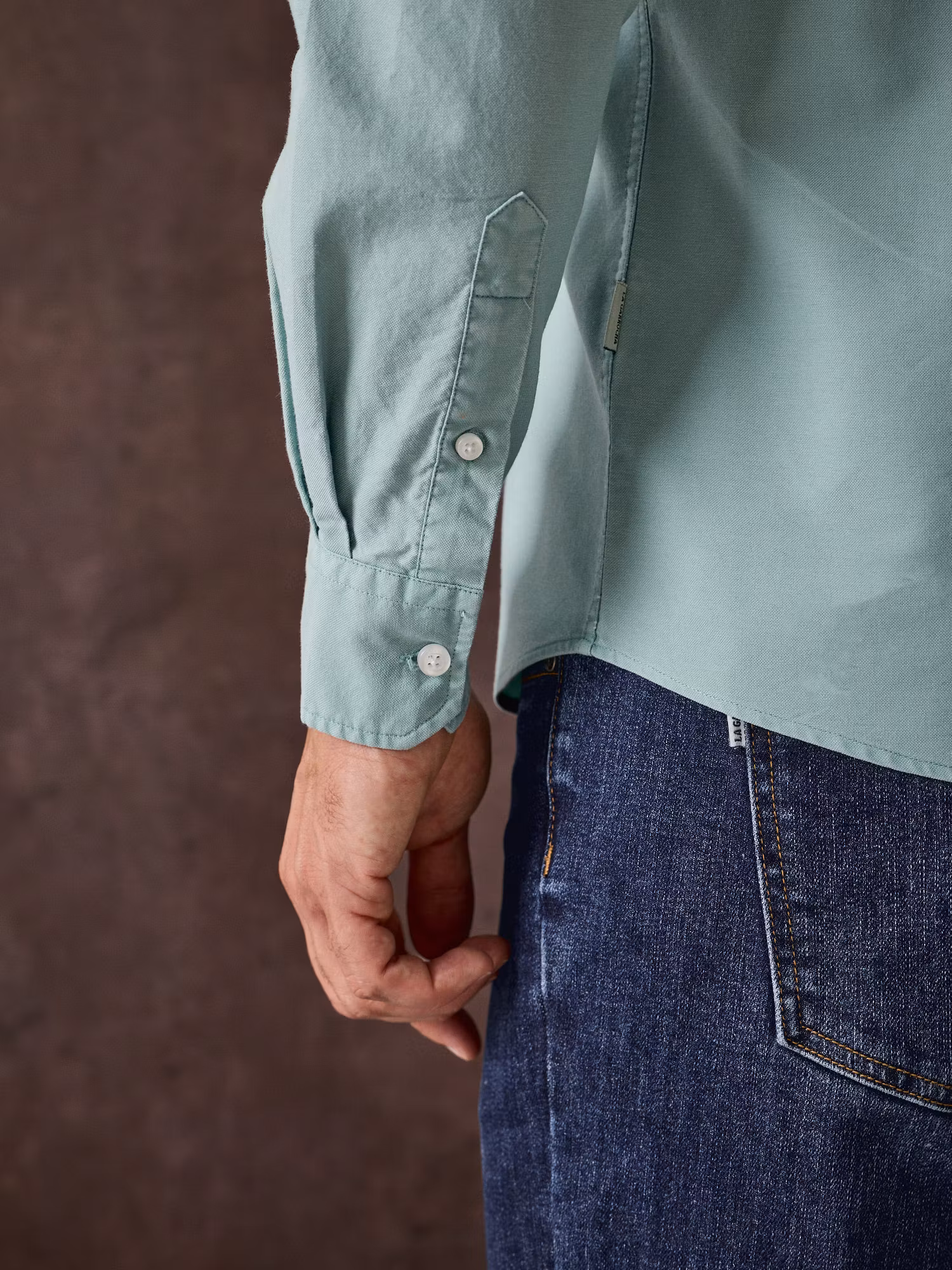 Camisa Garment Dyed | Azul Light