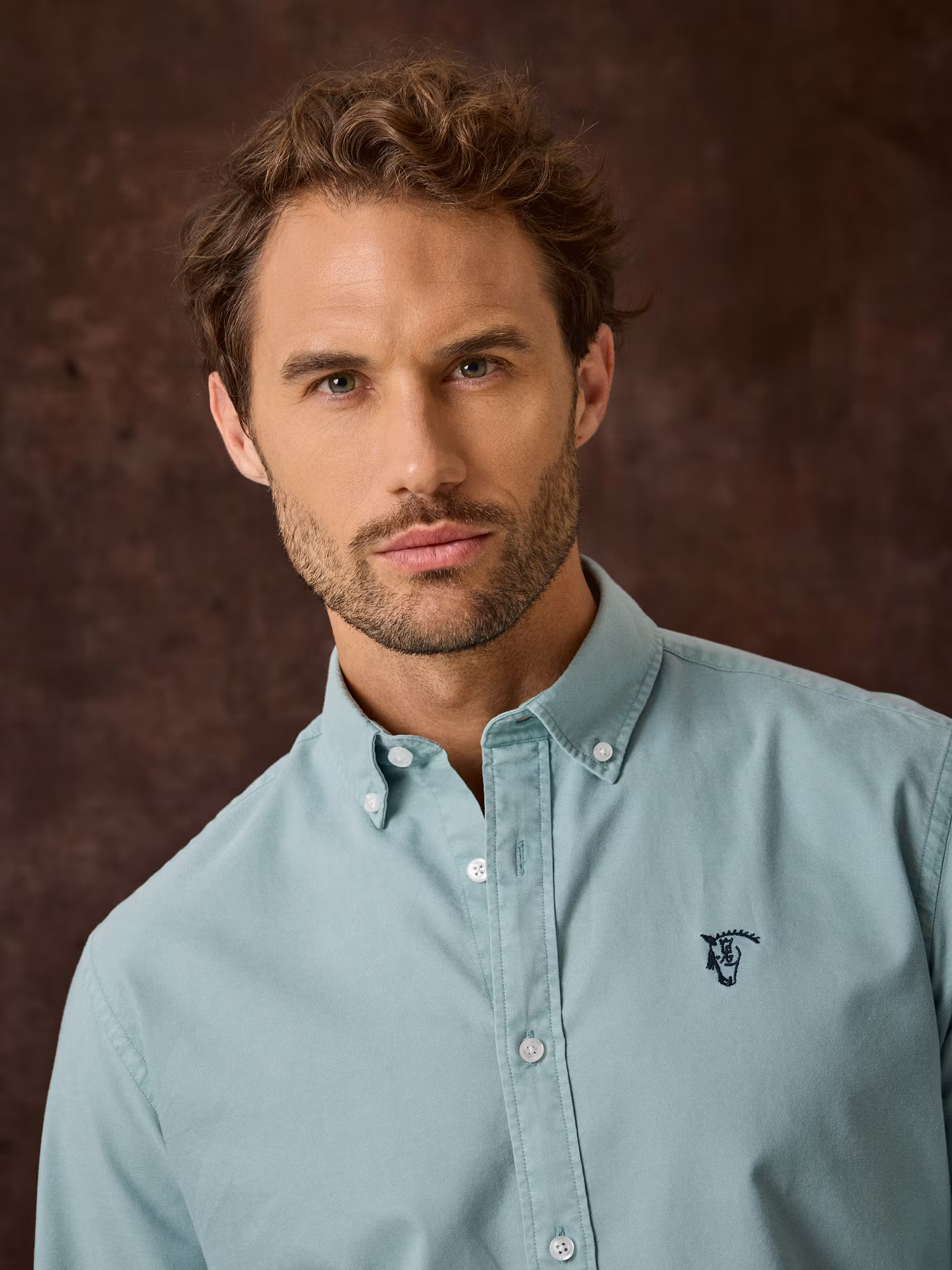 Camisa Garment Dyed | Azul Light