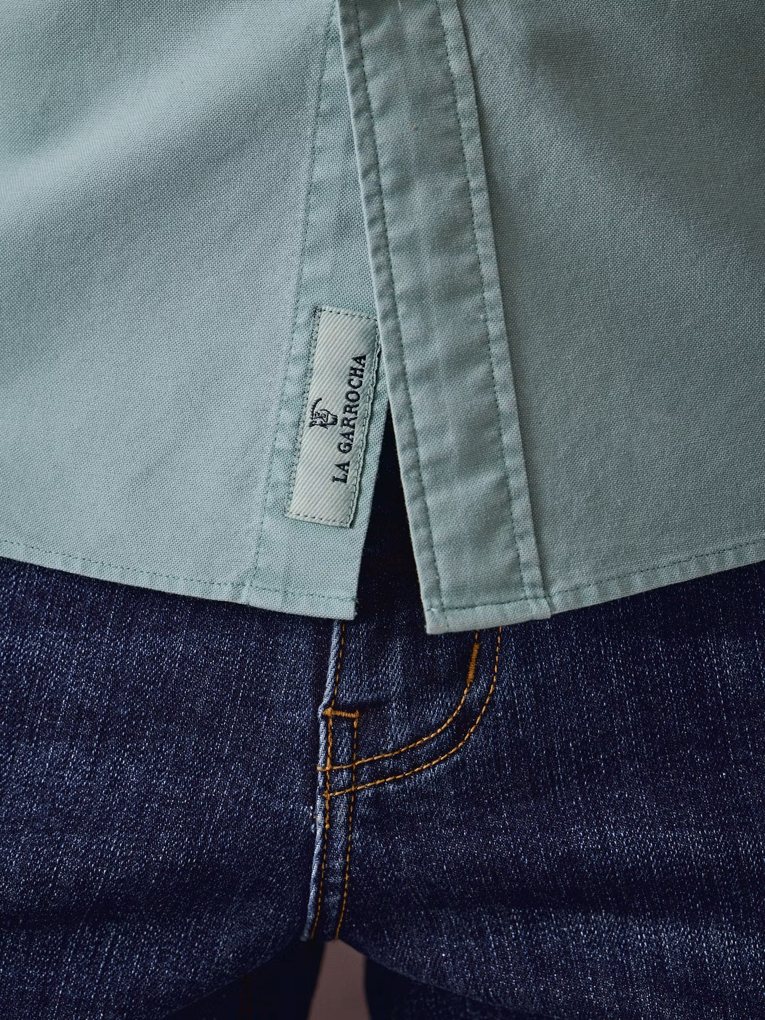 Camisa Garment Dyed | Azul Light