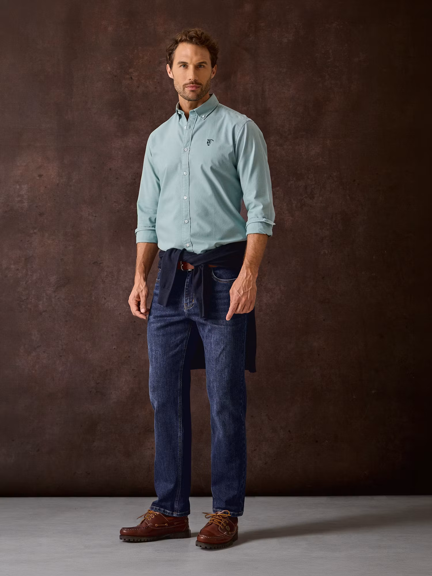 Camisa Garment Dyed | Azul Light
