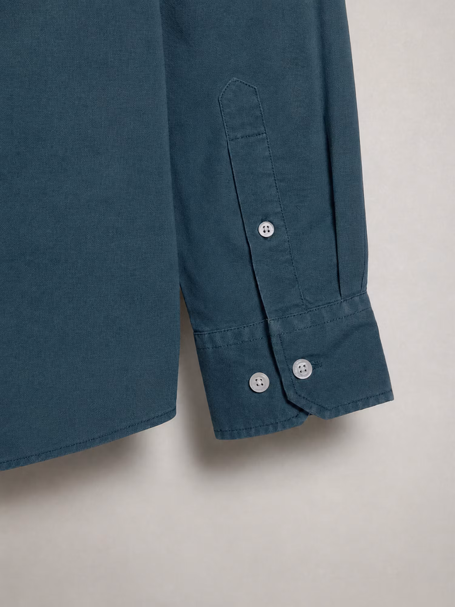Camisa Garment Dyed | Verde Azulado