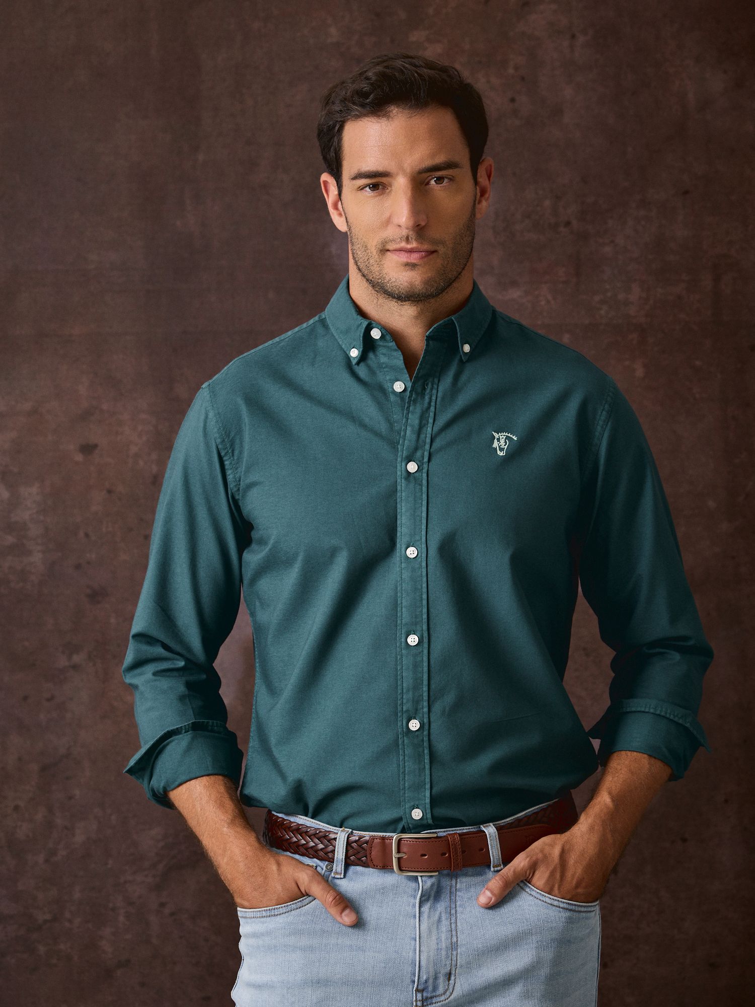 Chemise Garment Dyed | Sarcelle