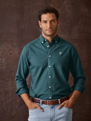 Chemise Garment Dyed | Sarcelle