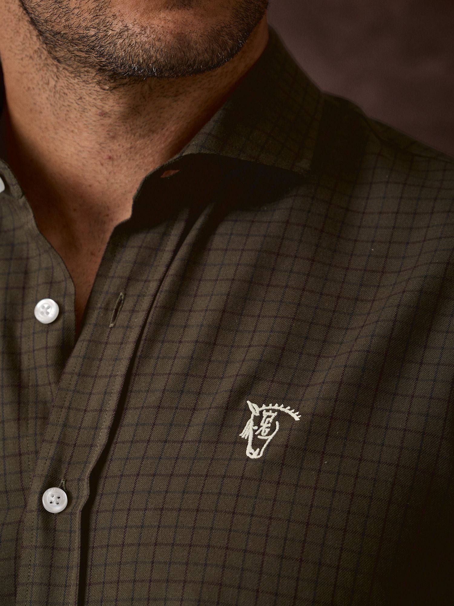Camisa Xadrez Solana | Verde Caça
