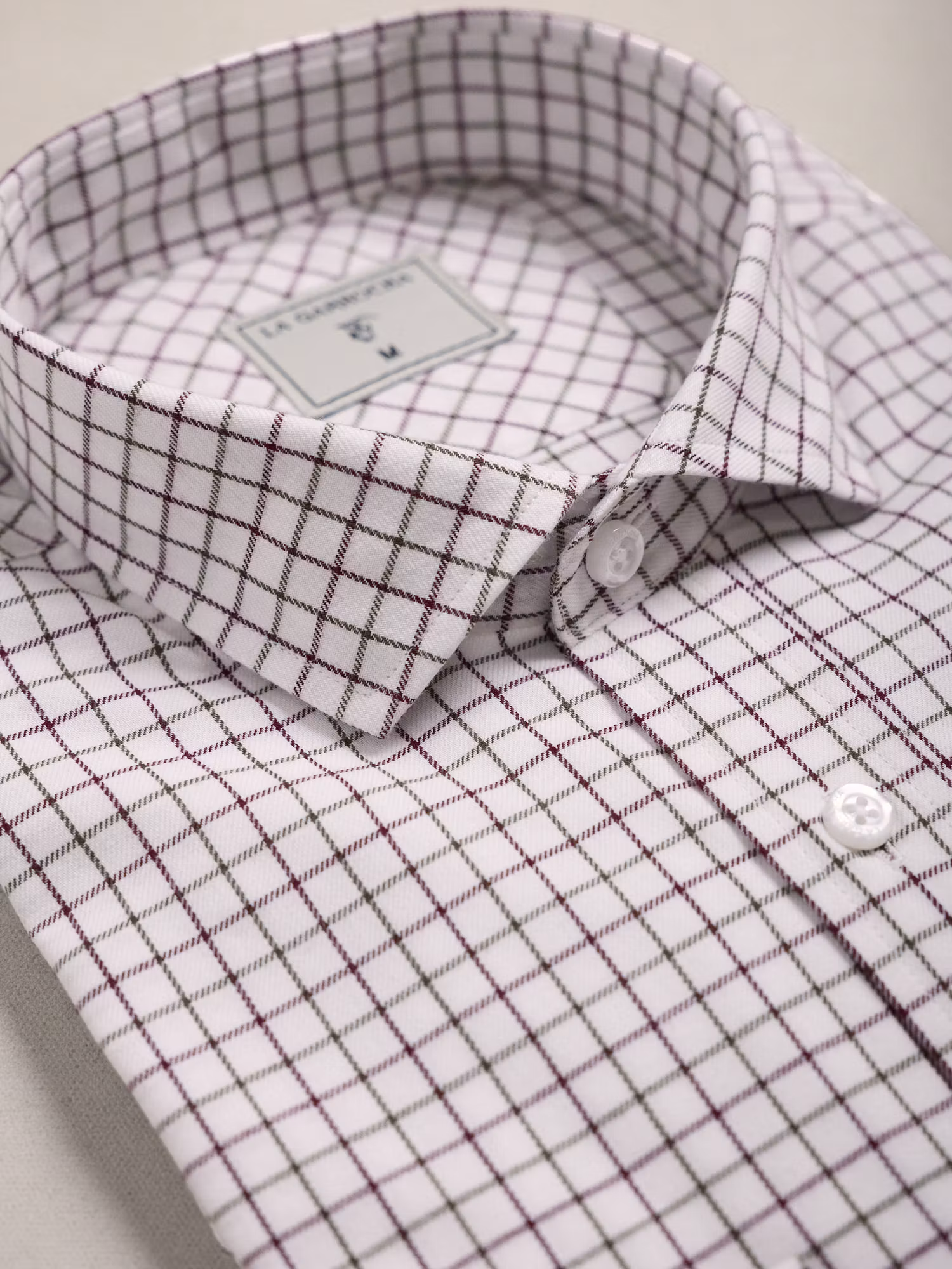 Camisa Xadrez Solana | Borgonha