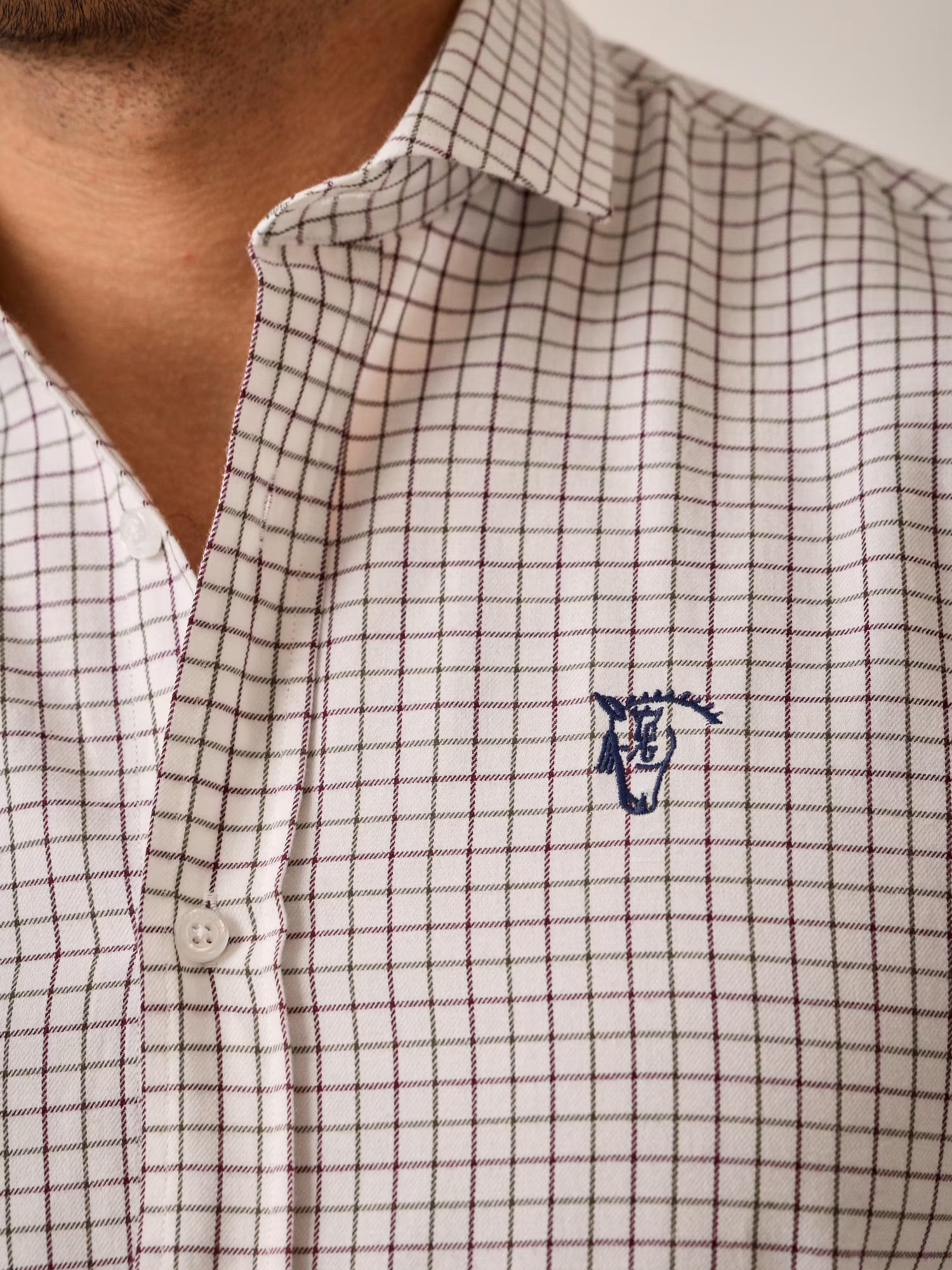 Camisa Xadrez Solana | Borgonha