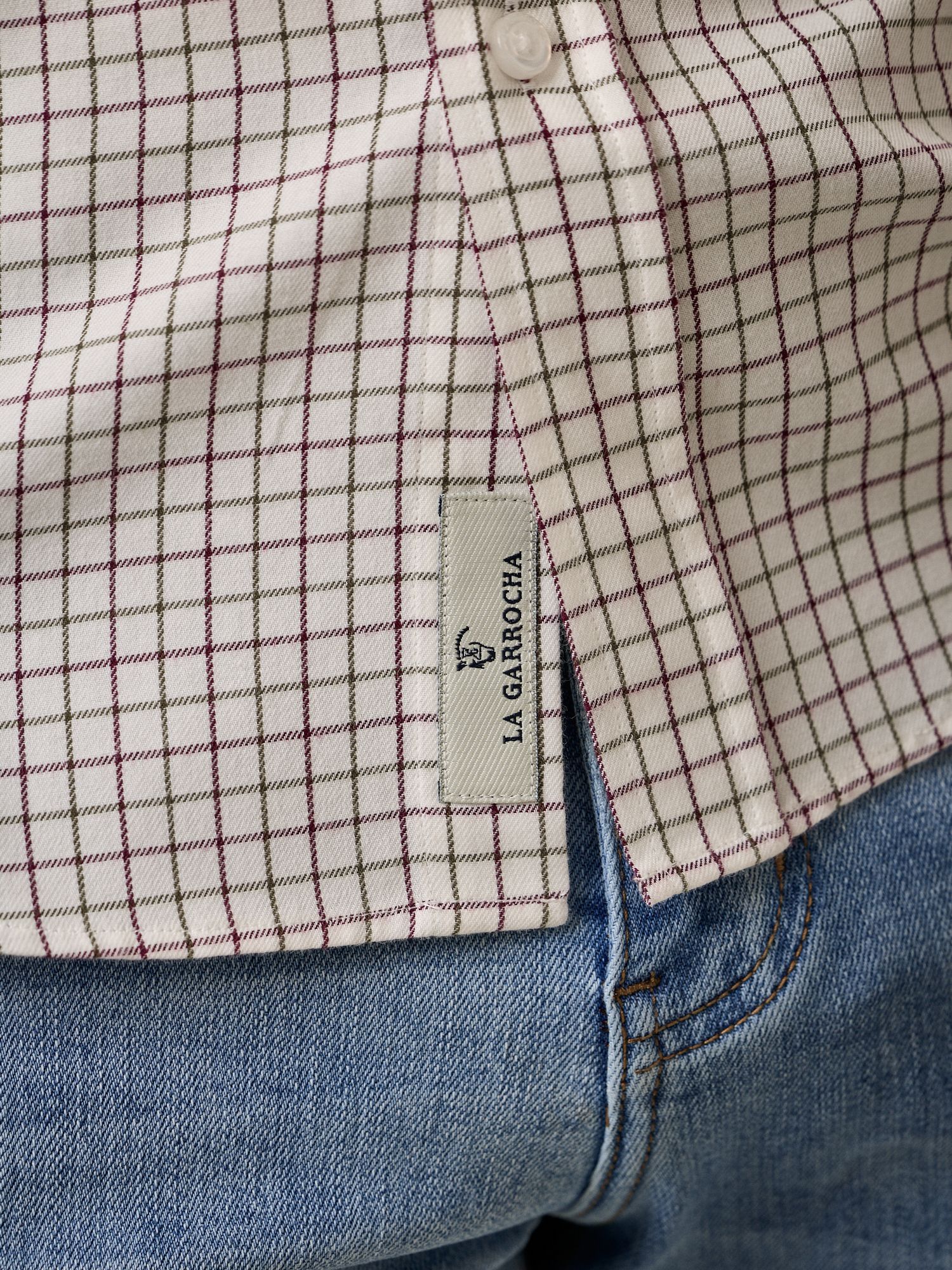 Camisa Xadrez Solana | Borgonha