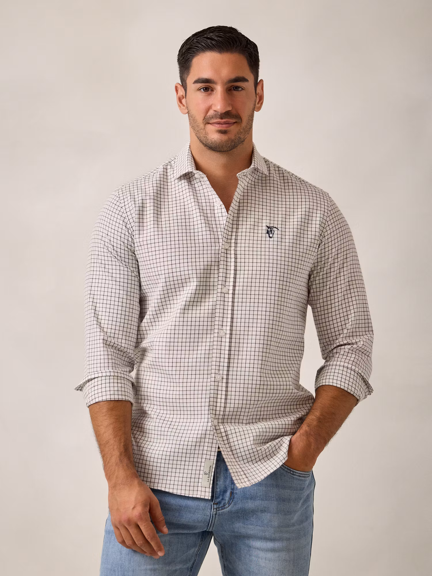 Camisa Xadrez Solana | Borgonha