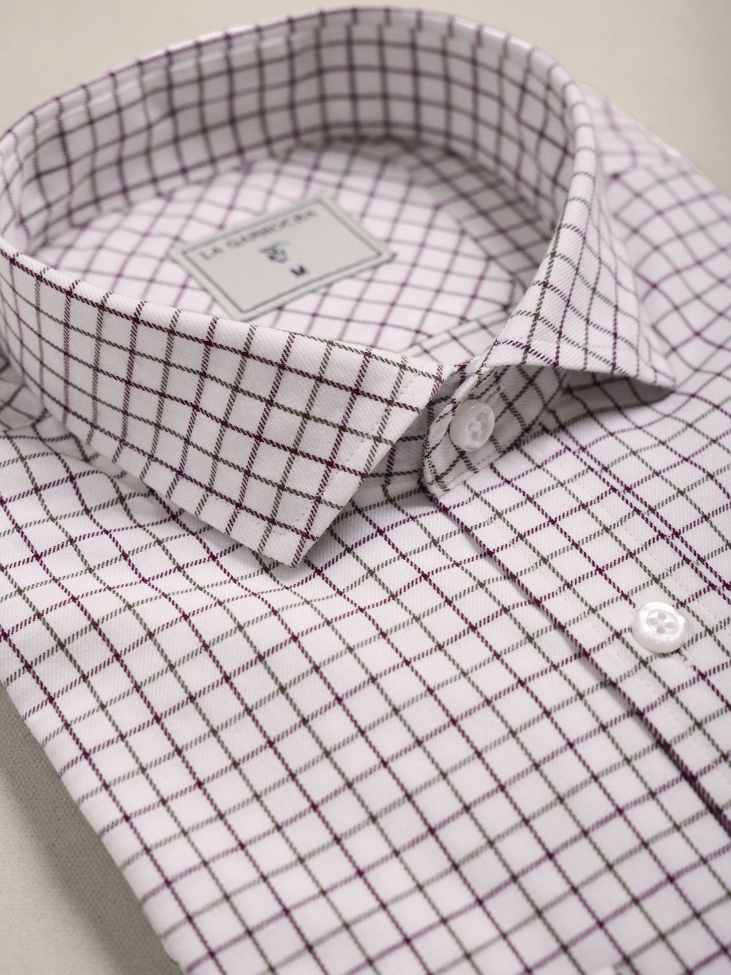 Camisa Xadrez Solana | Borgonha