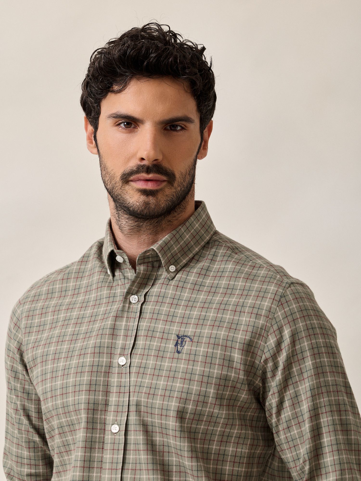 Tattersall Check Shirt | Sage Green