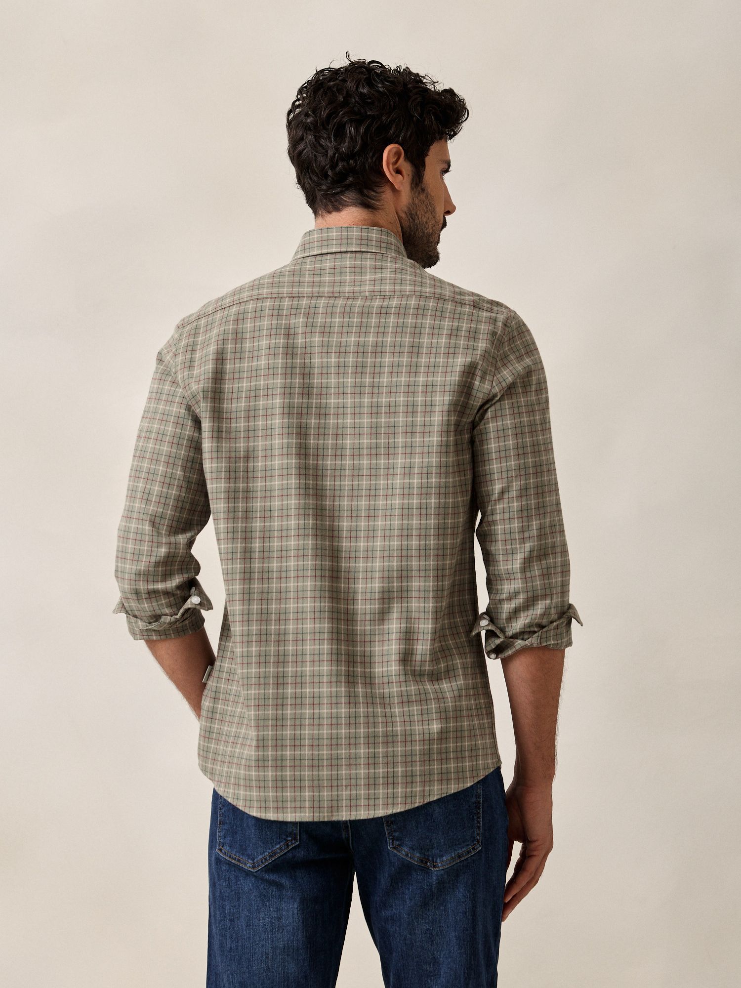 Tattersall Check Shirt | Sage Green