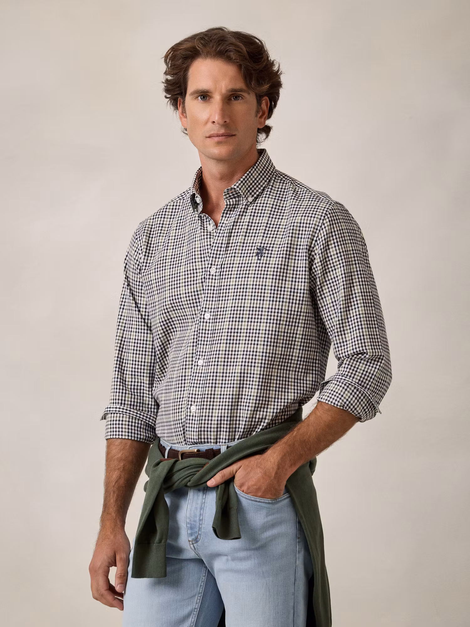 Camisa Cuadros Mini | Marino