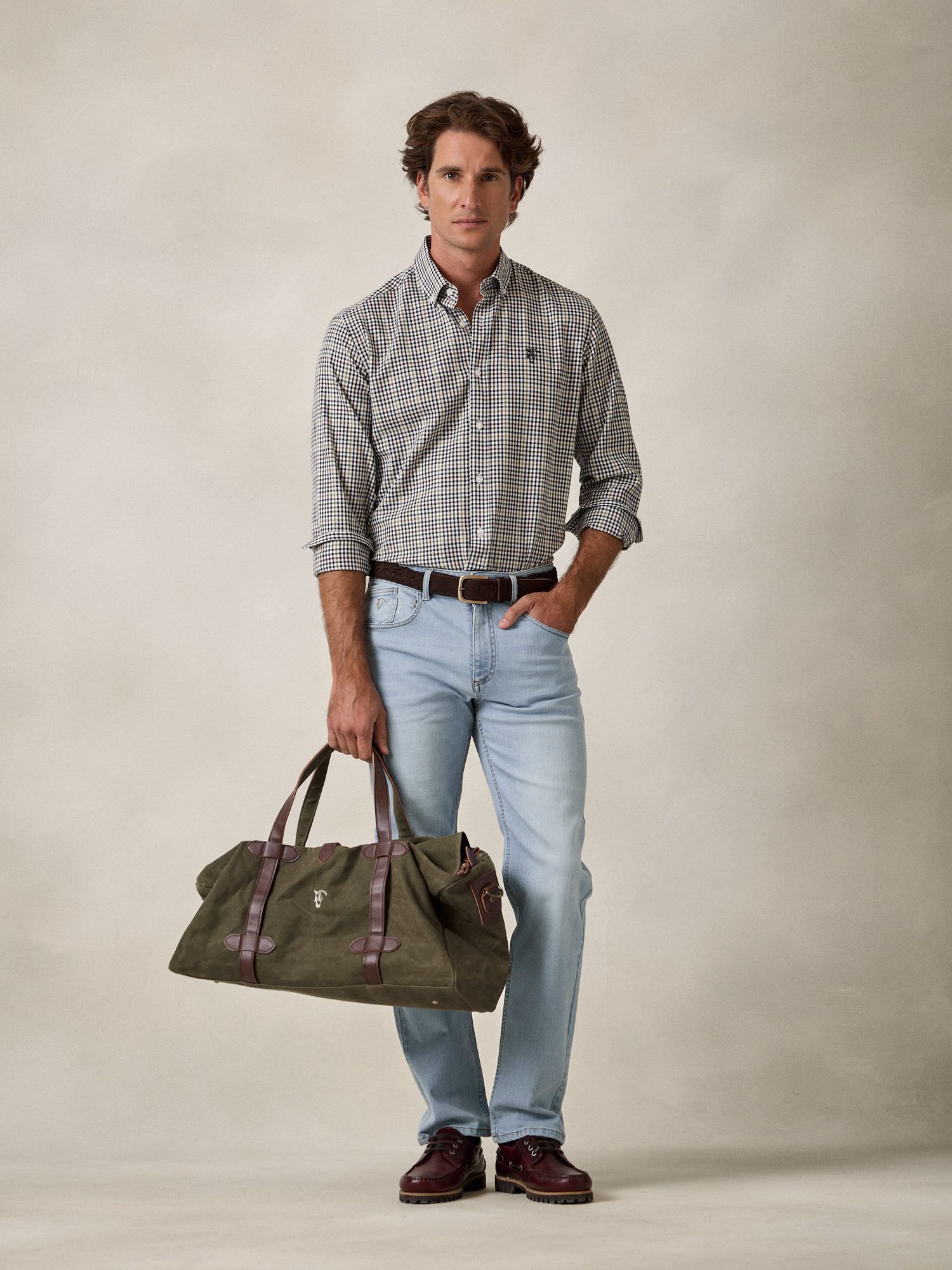 Camisa Cuadros Mini | Marino