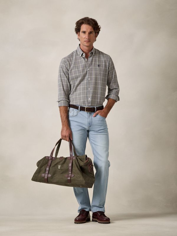 Camisa Cuadros Mini | Marino